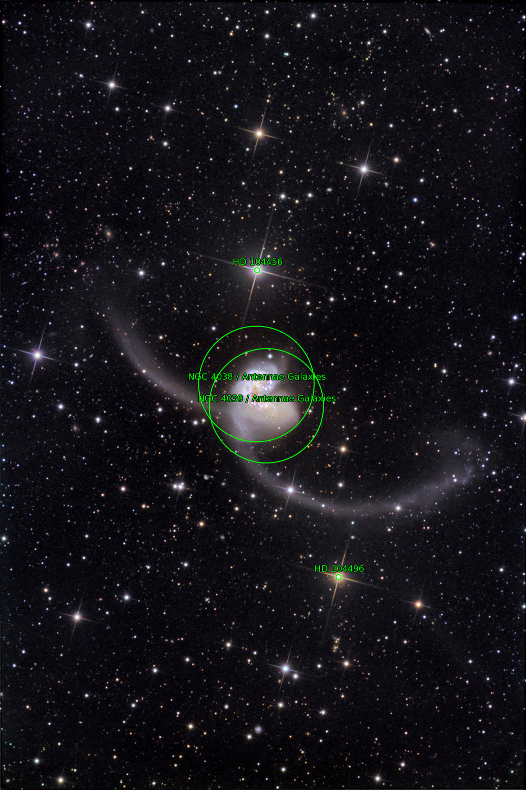 Sternkarten-Overlay (Astrometry.net)