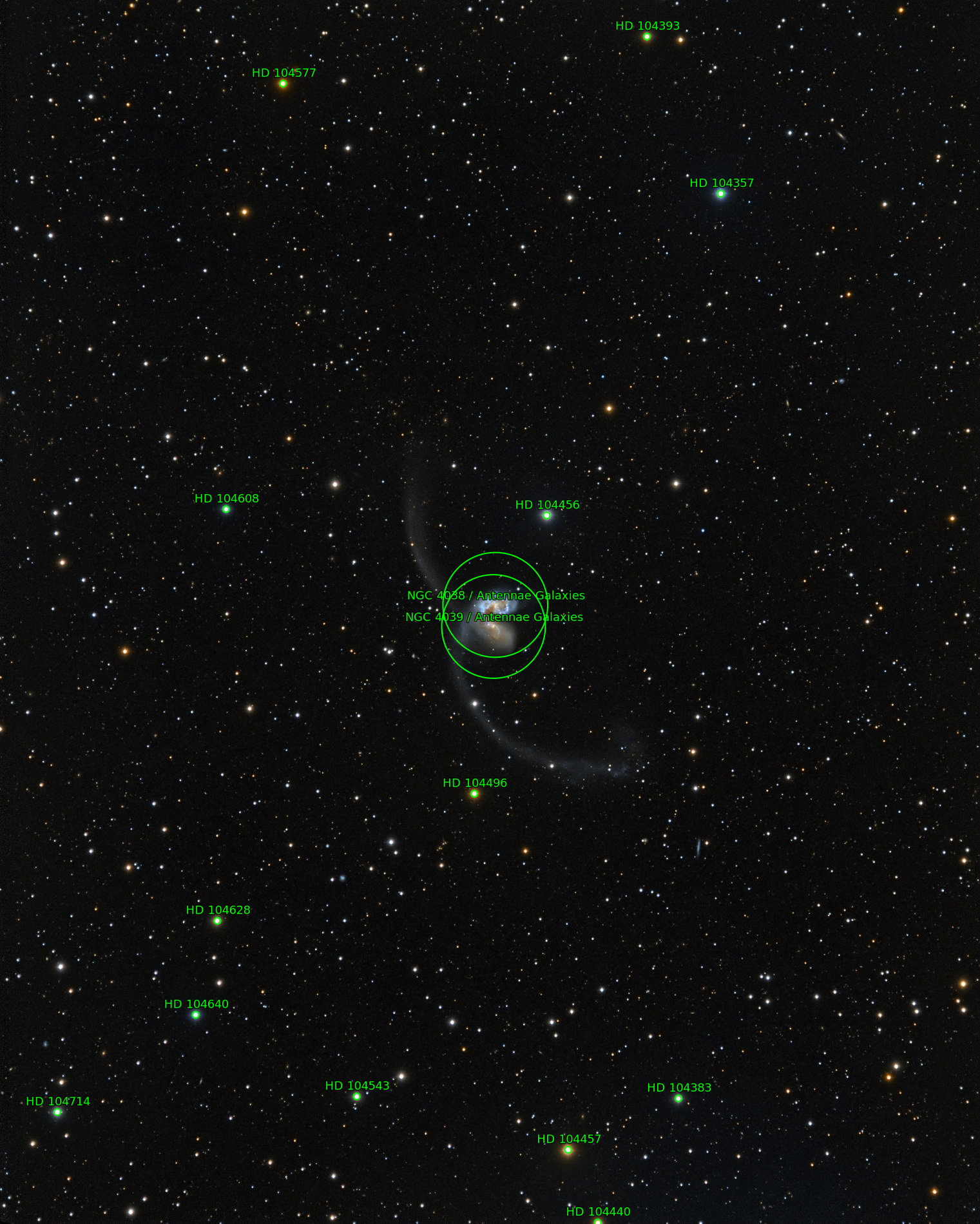 Sternkarten-Overlay (Astrometry.net)