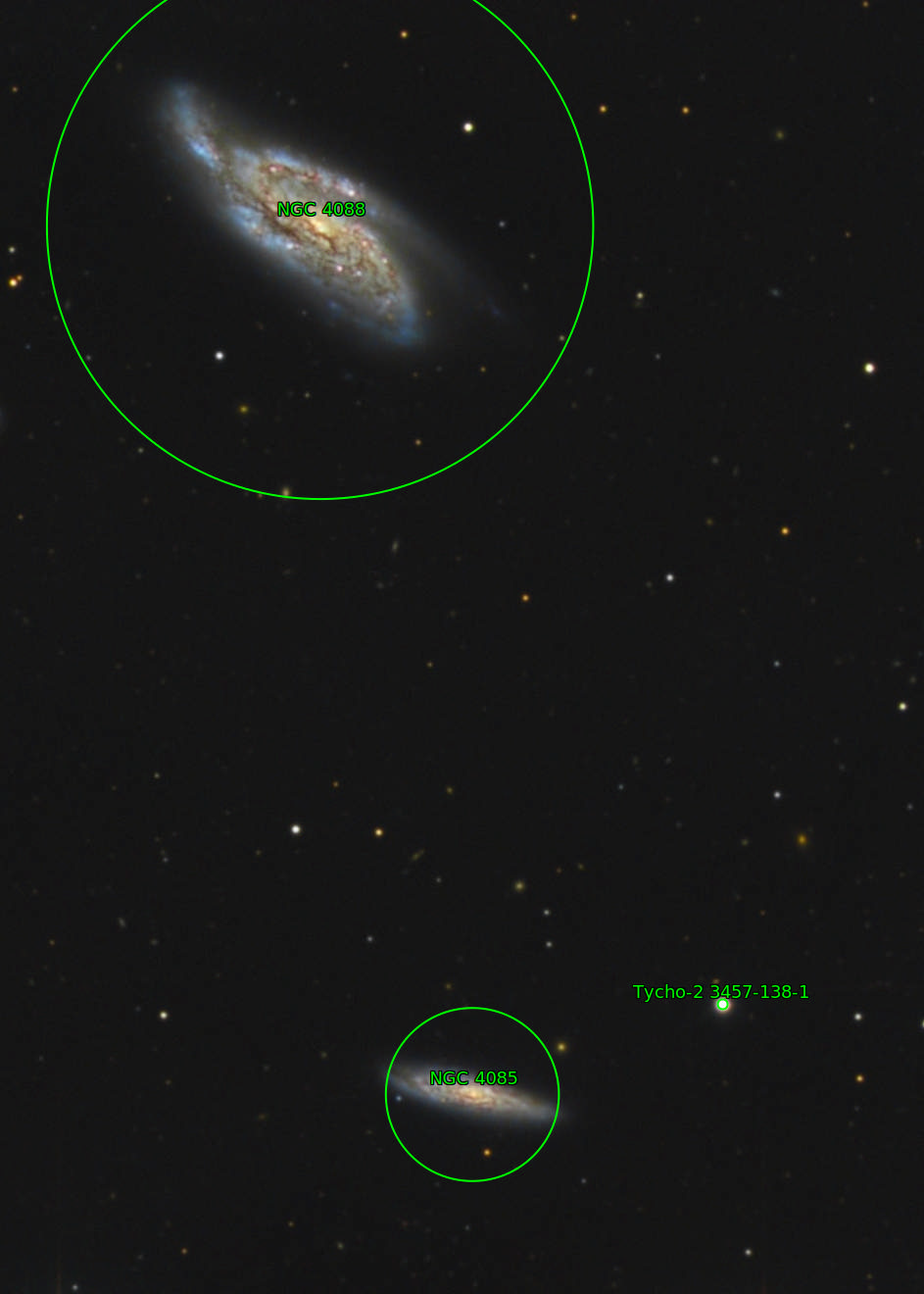 Sternkarten-Overlay (Astrometry.net)
