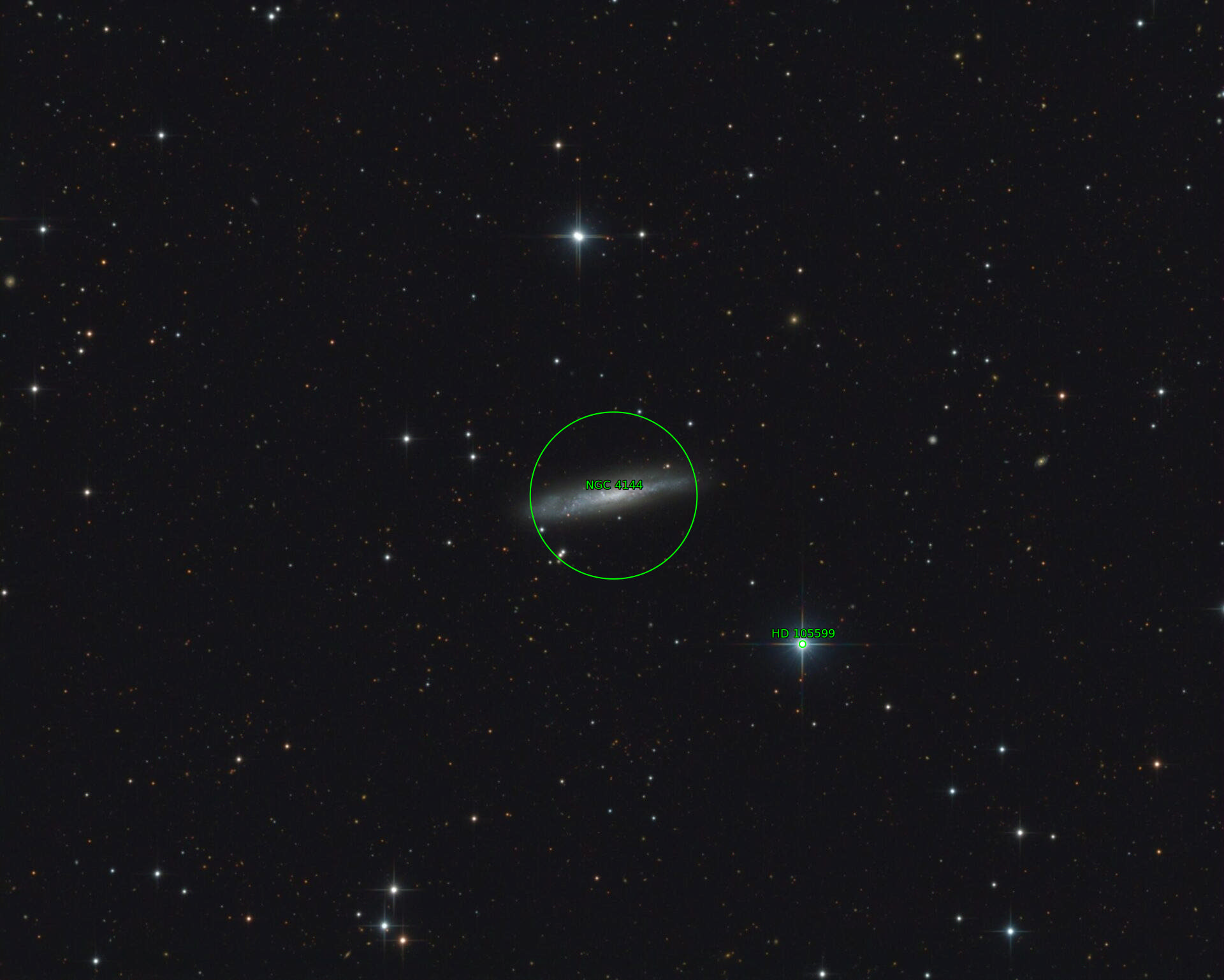 Sternkarten-Overlay (Astrometry.net)