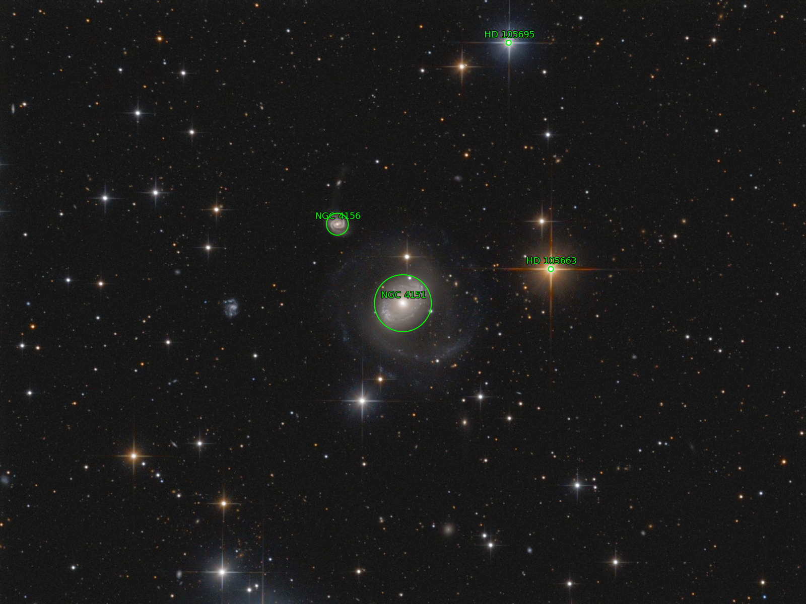 Sternkarten-Overlay (Astrometry.net)