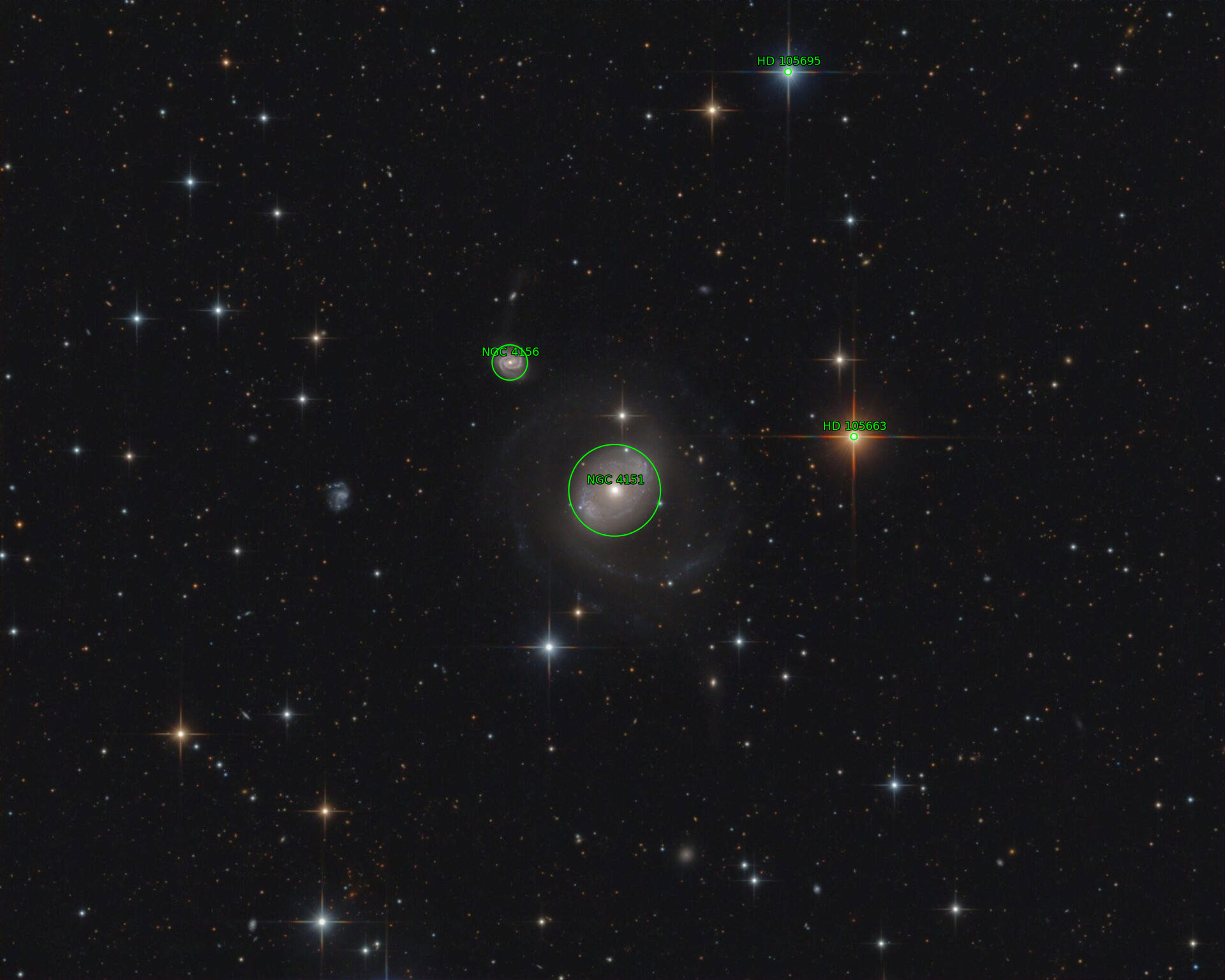 Sternkarten-Overlay (Astrometry.net)