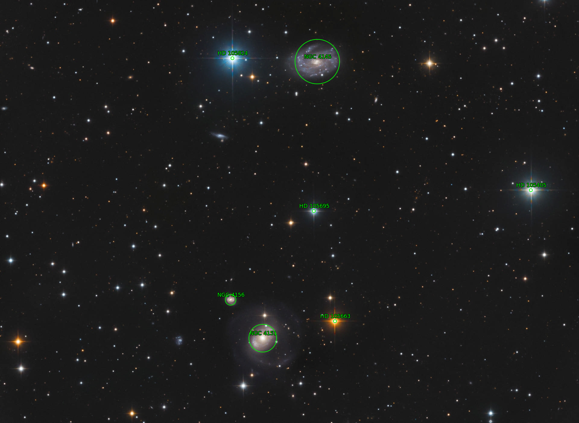 Sternkarten-Overlay (Astrometry.net)