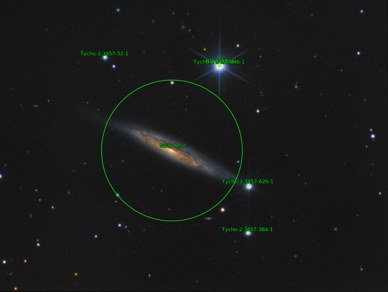 Sternkarten-Overlay (Astrometry.net)