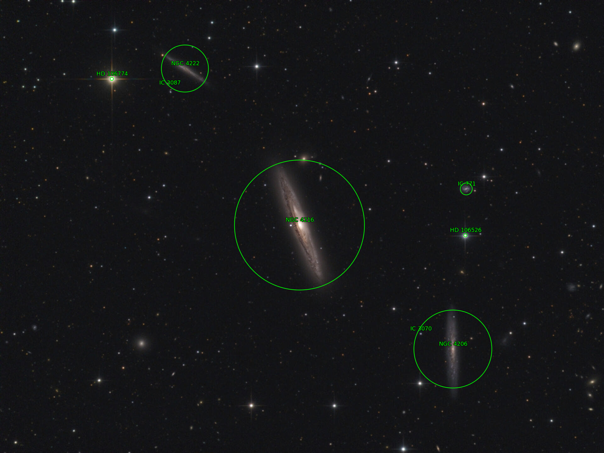 Sternkarten-Overlay (Astrometry.net)