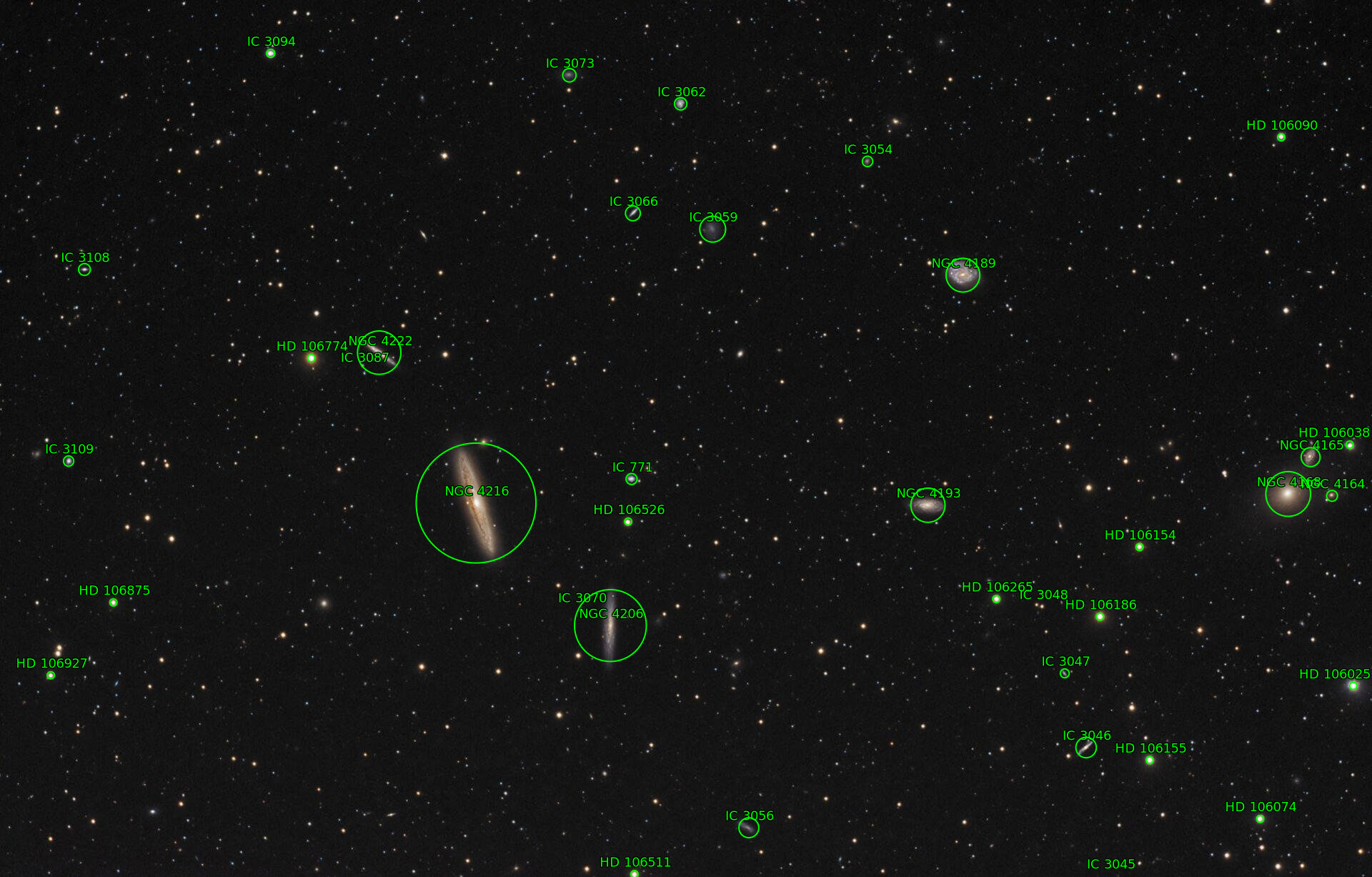 Sternkarten-Overlay (Astrometry.net)