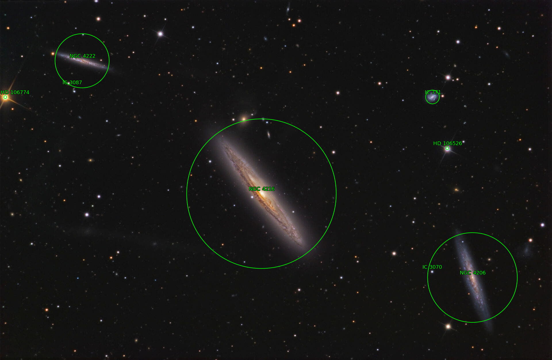 Sternkarten-Overlay (Astrometry.net)