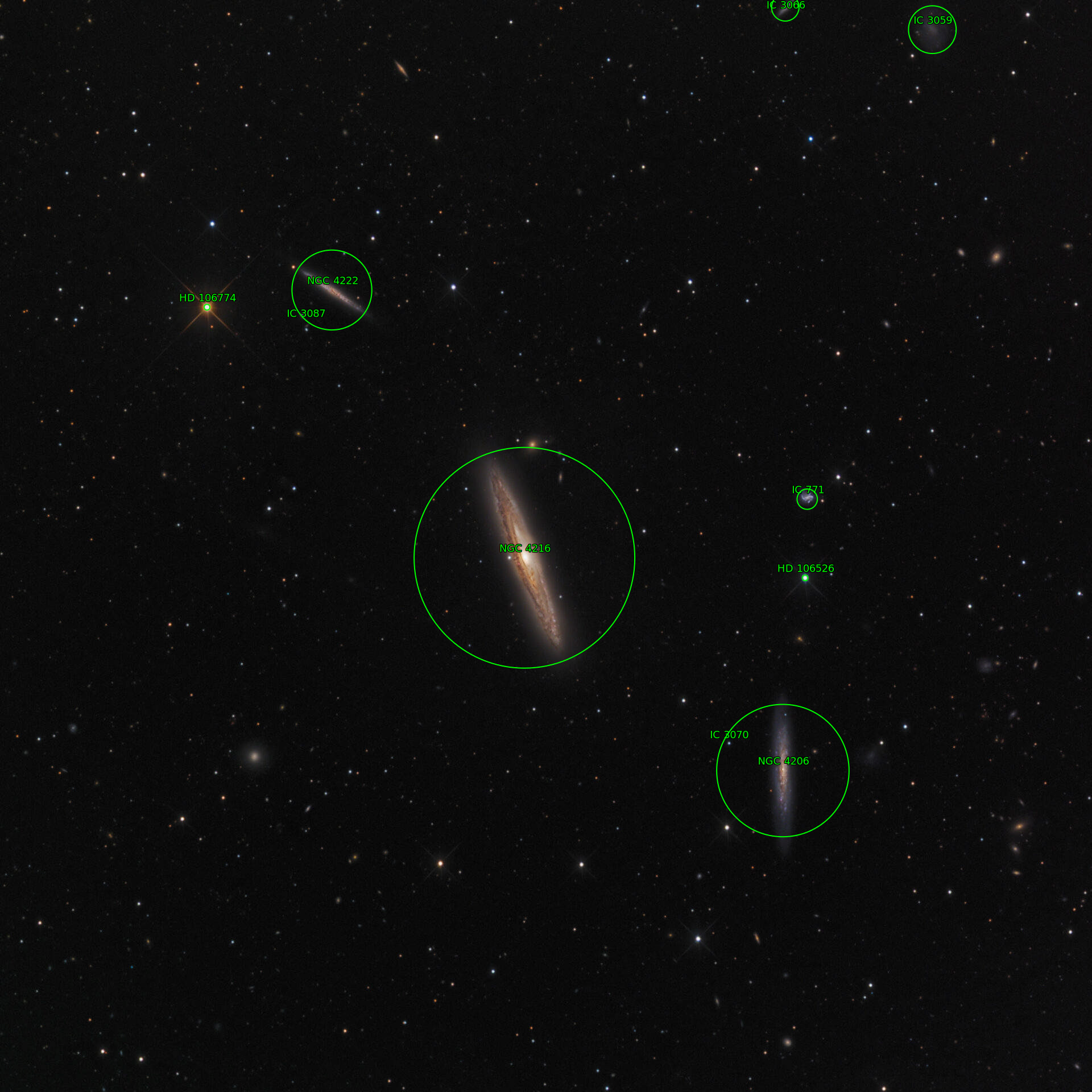 Sternkarten-Overlay (Astrometry.net)