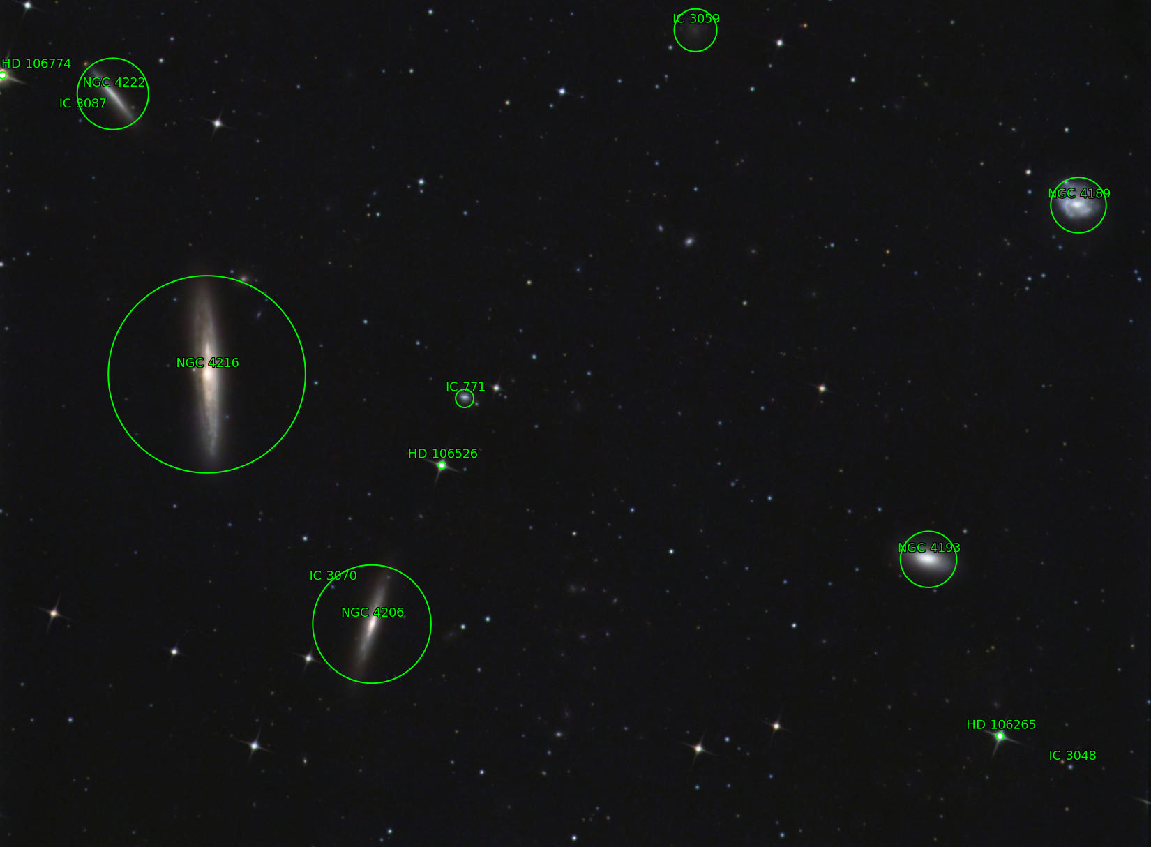 Sternkarten-Overlay (Astrometry.net)