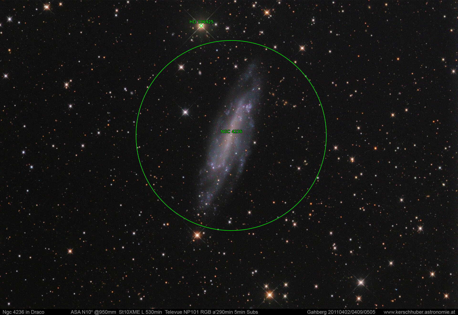 Sternkarten-Overlay (Astrometry.net)