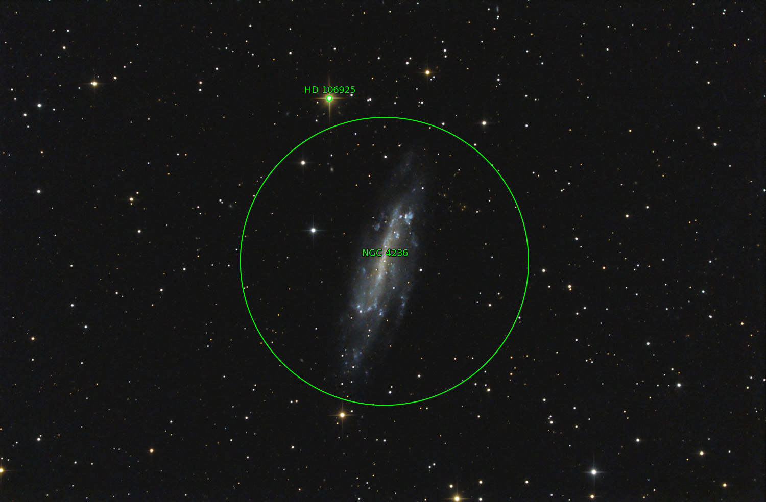 Sternkarten-Overlay (Astrometry.net)