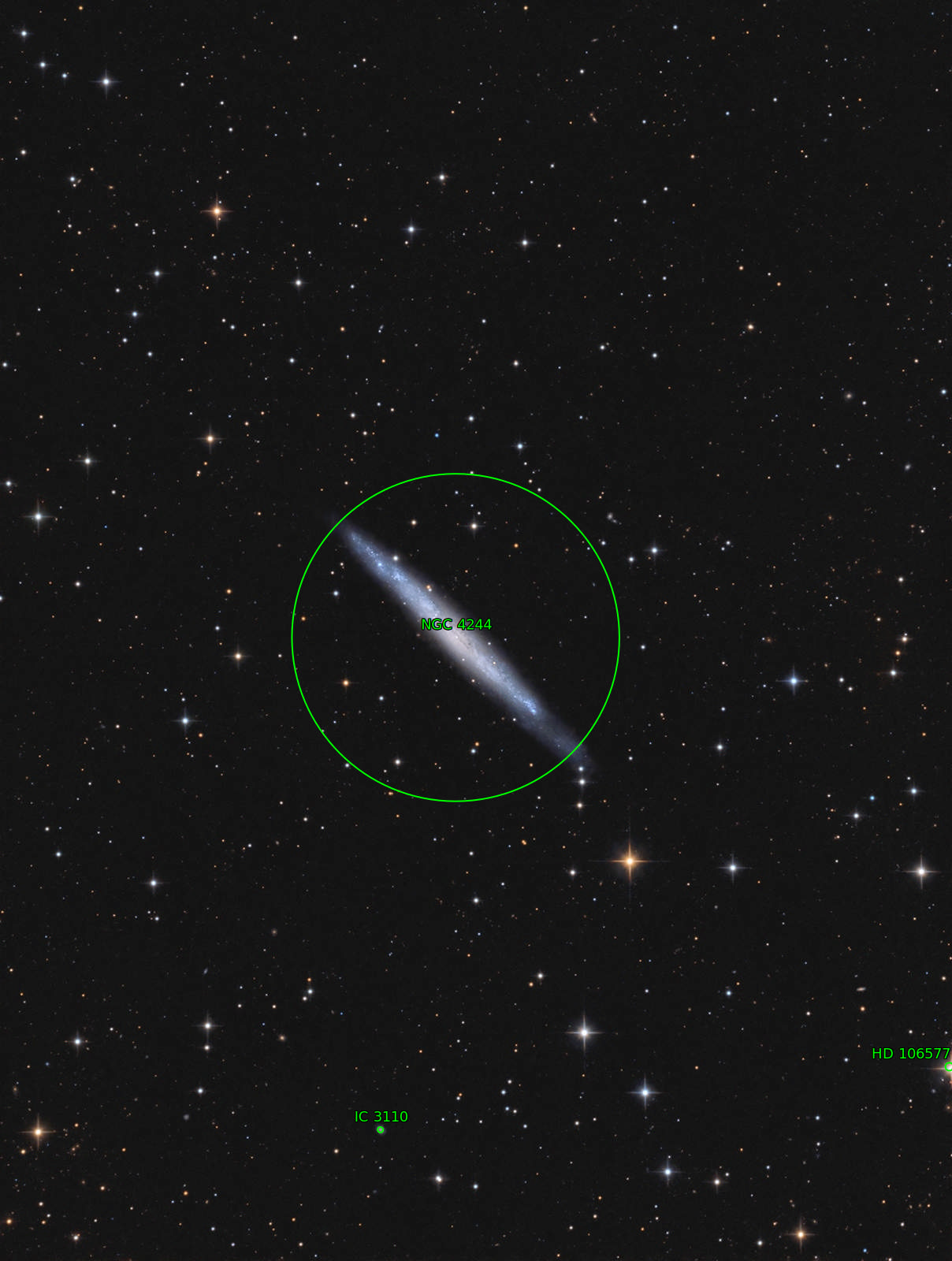 Sternkarten-Overlay (Astrometry.net)