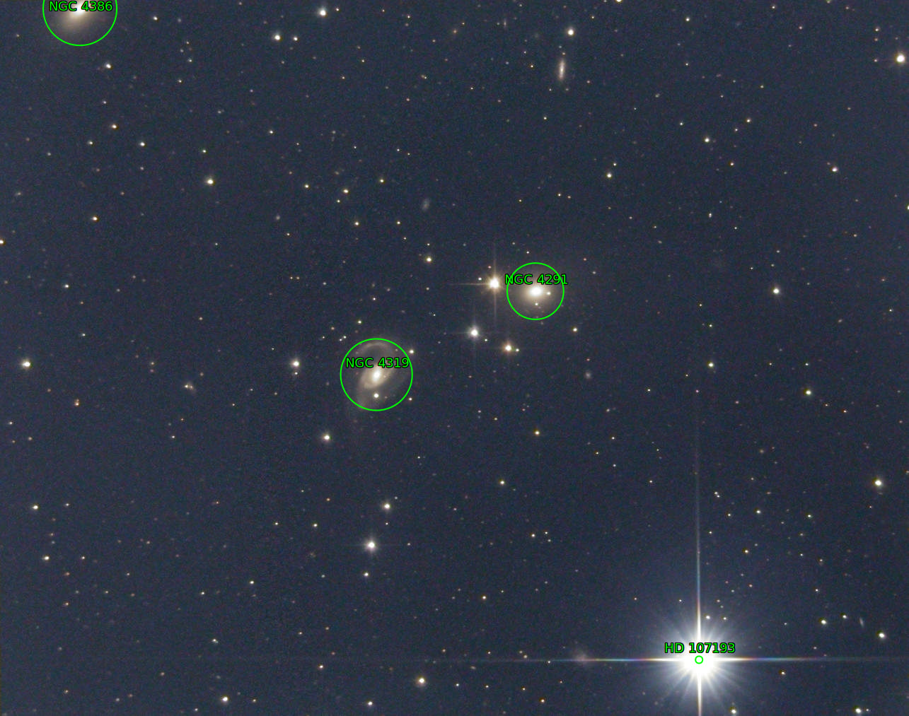 Sternkarten-Overlay (Astrometry.net)
