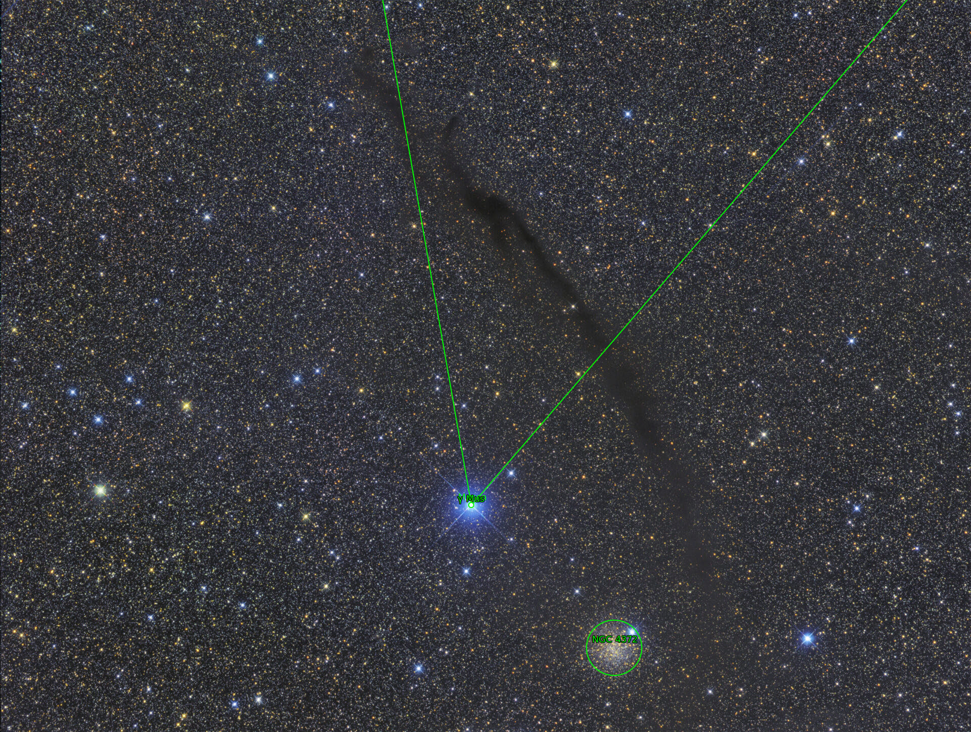 Sternkarten-Overlay (Astrometry.net)