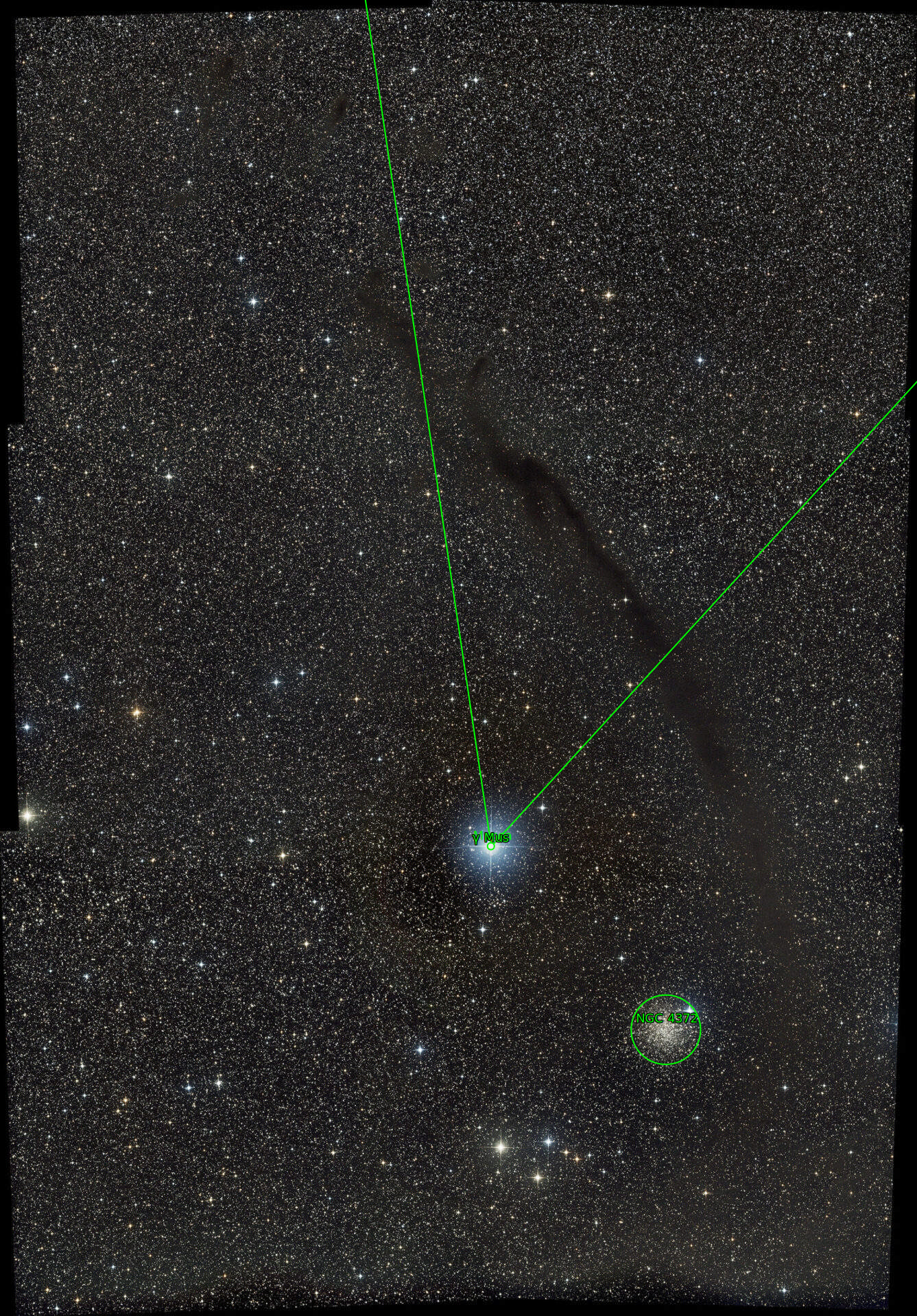 Sternkarten-Overlay (Astrometry.net)
