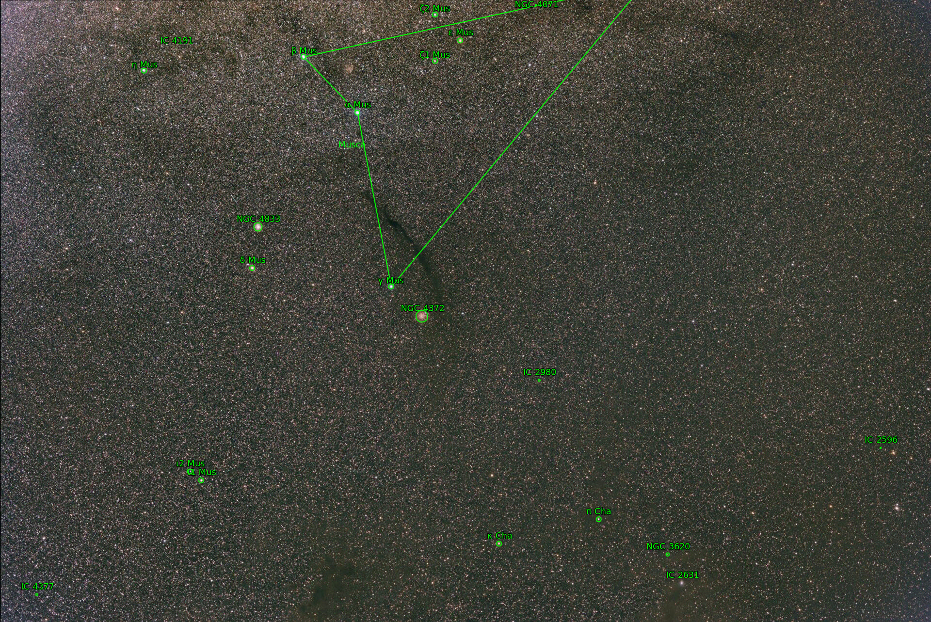 Sternkarten-Overlay (Astrometry.net)