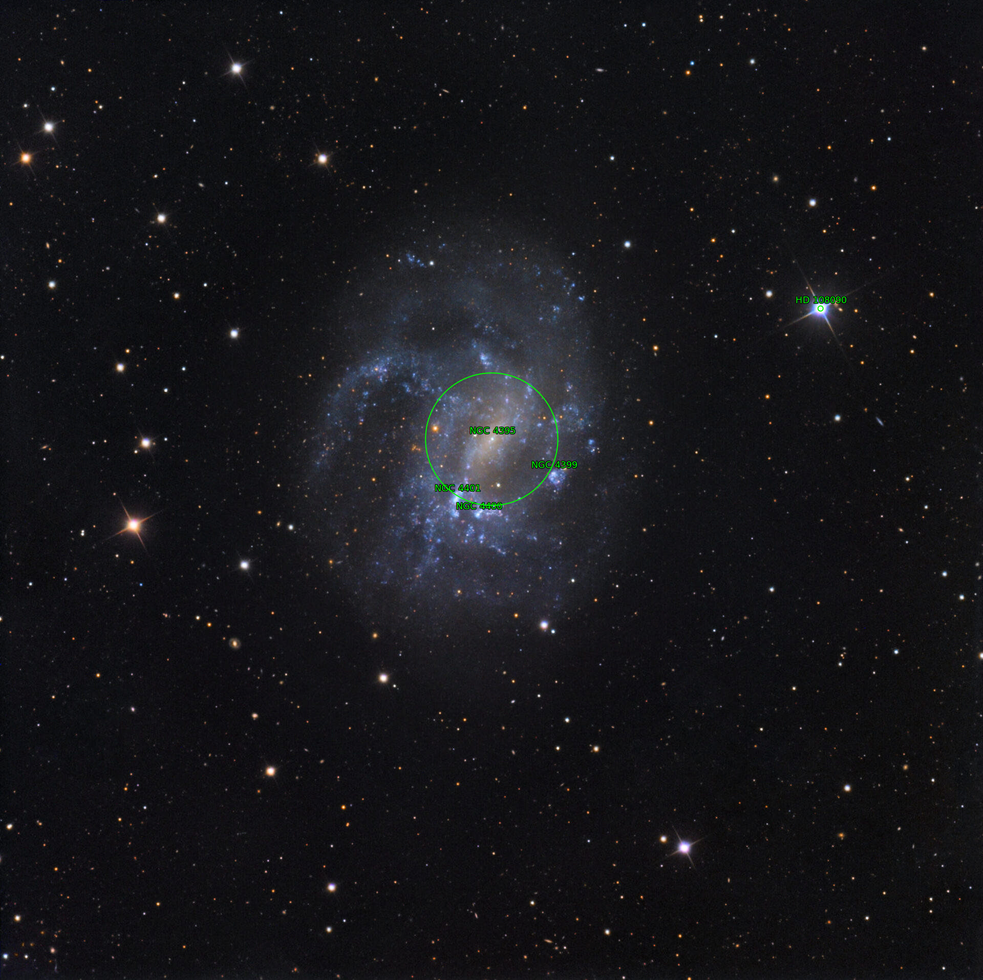 Sternkarten-Overlay (Astrometry.net)