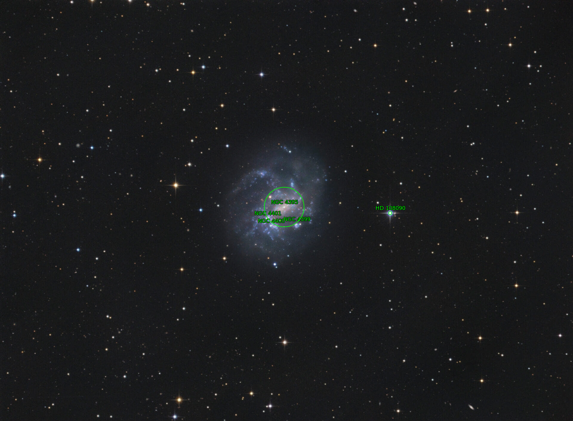 Sternkarten-Overlay (Astrometry.net)