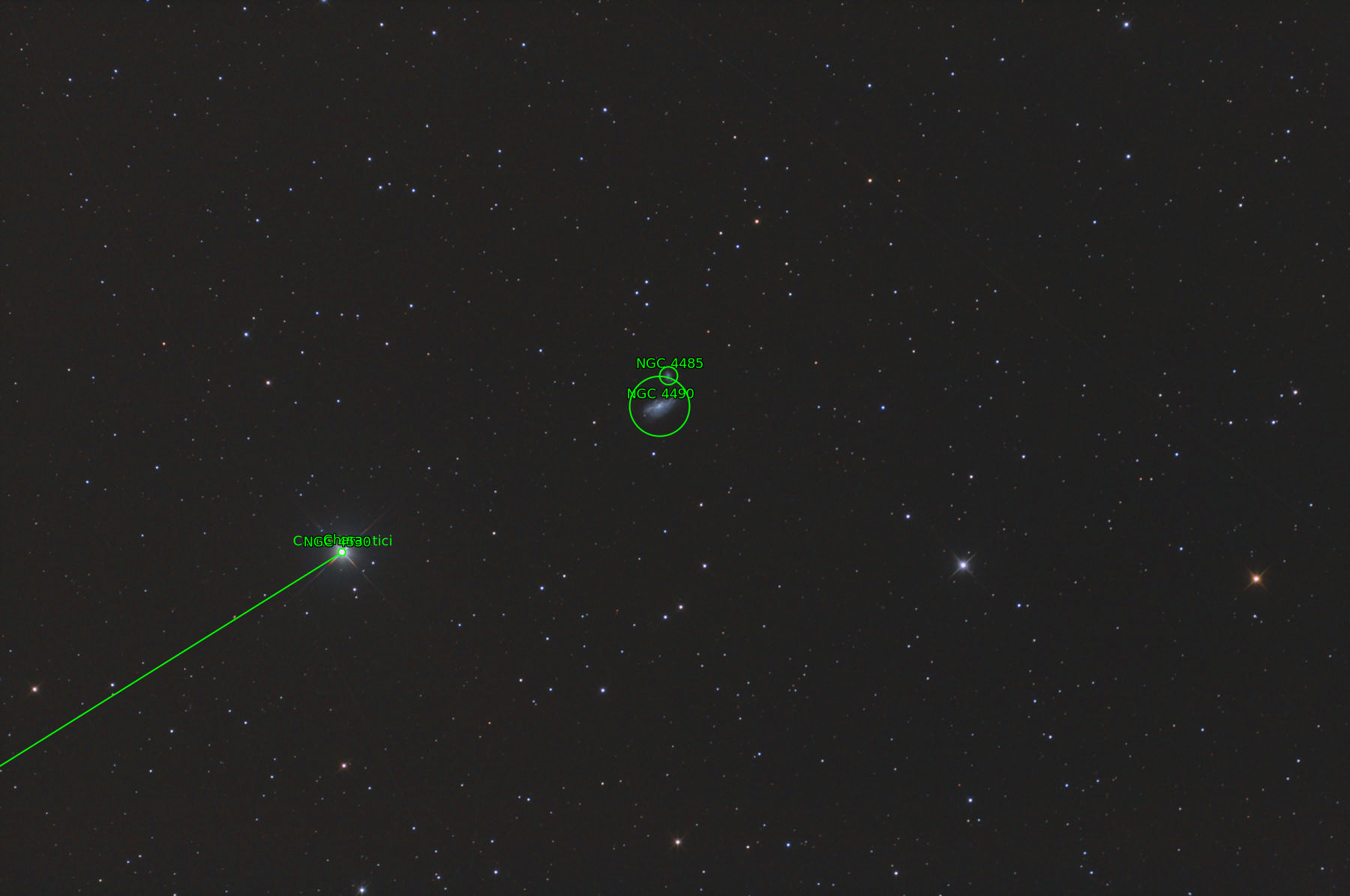 Sternkarten-Overlay (Astrometry.net)