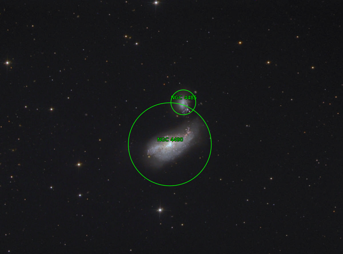 Sternkarten-Overlay (Astrometry.net)