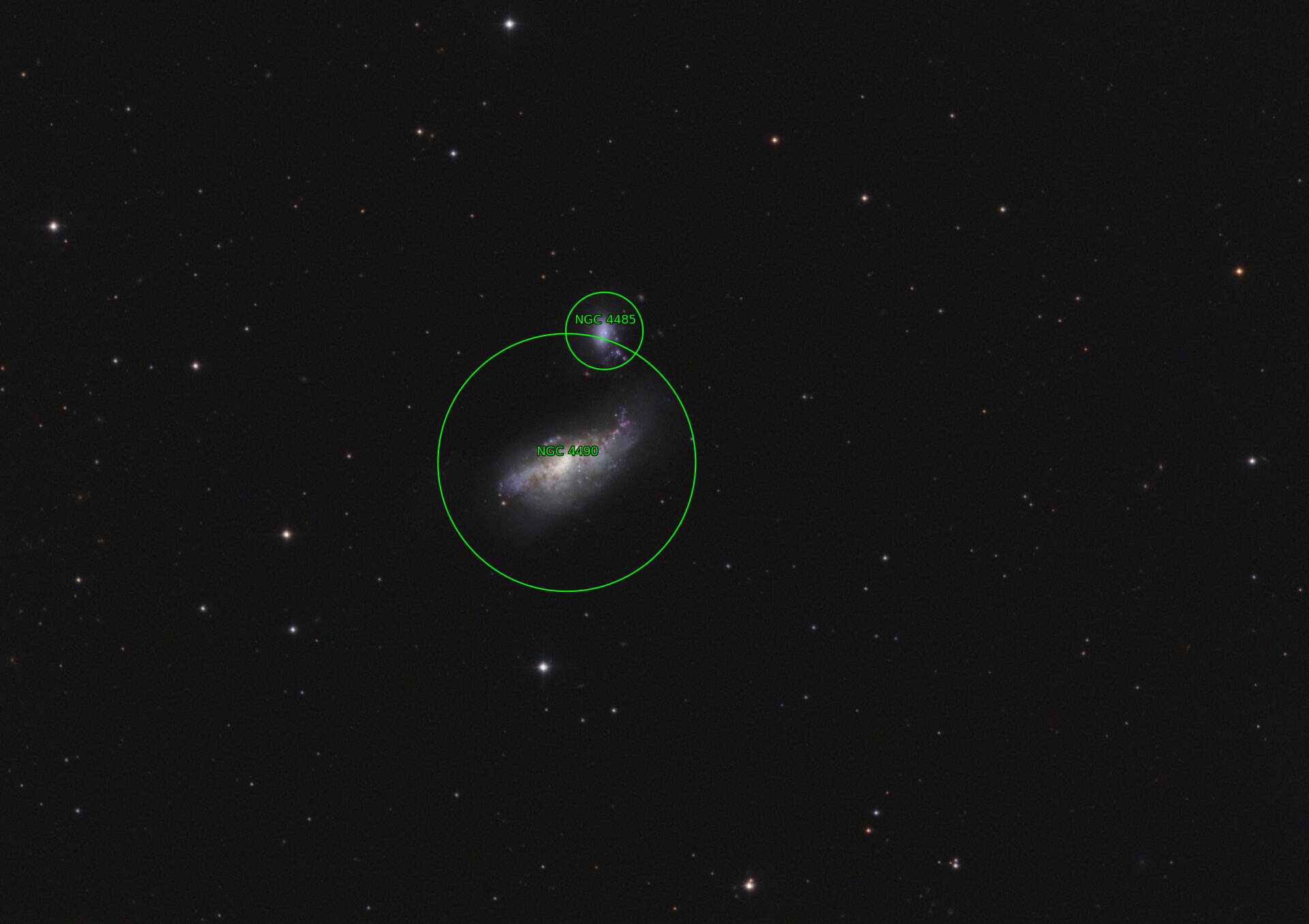 Sternkarten-Overlay (Astrometry.net)