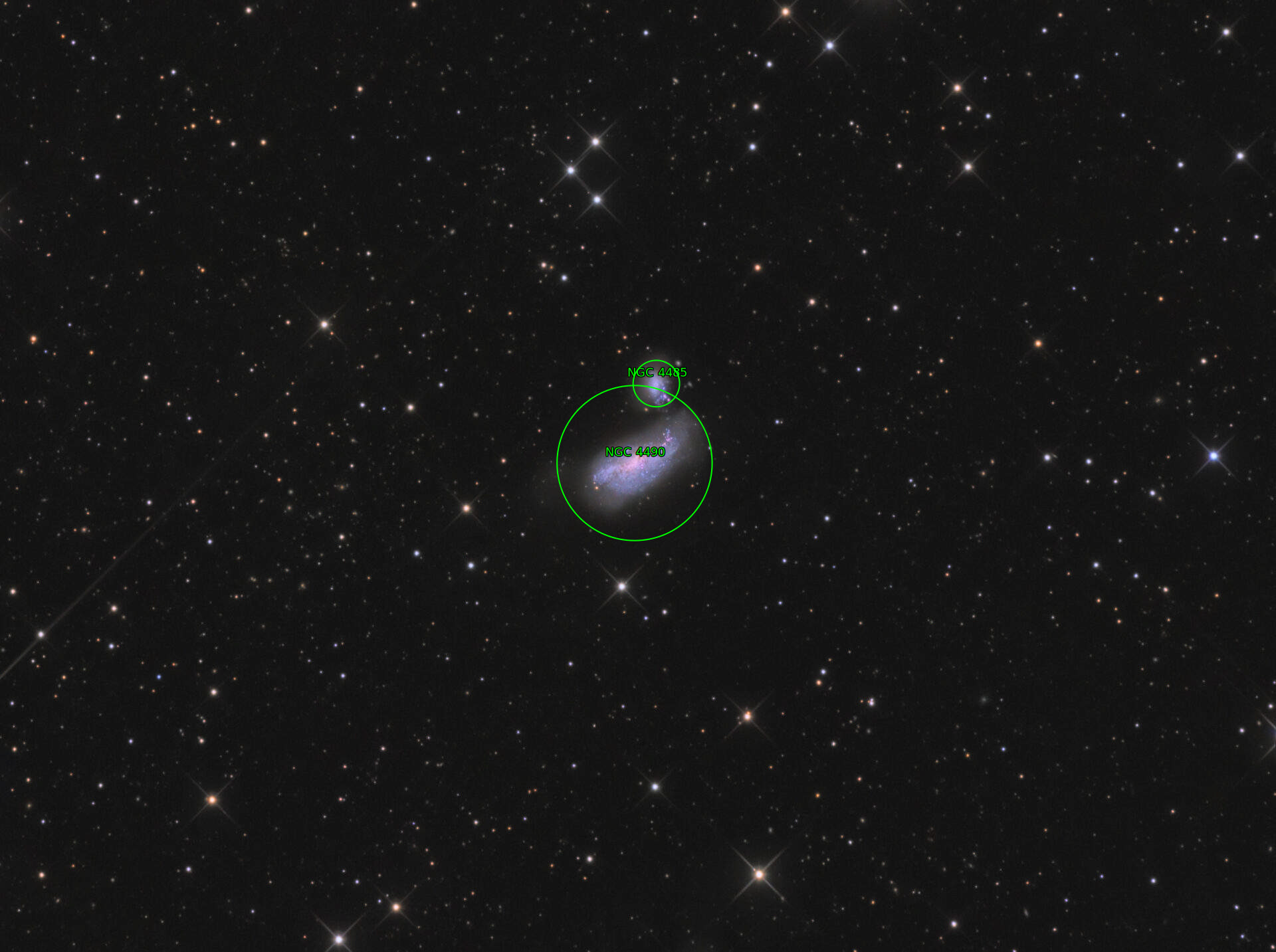 Sternkarten-Overlay (Astrometry.net)