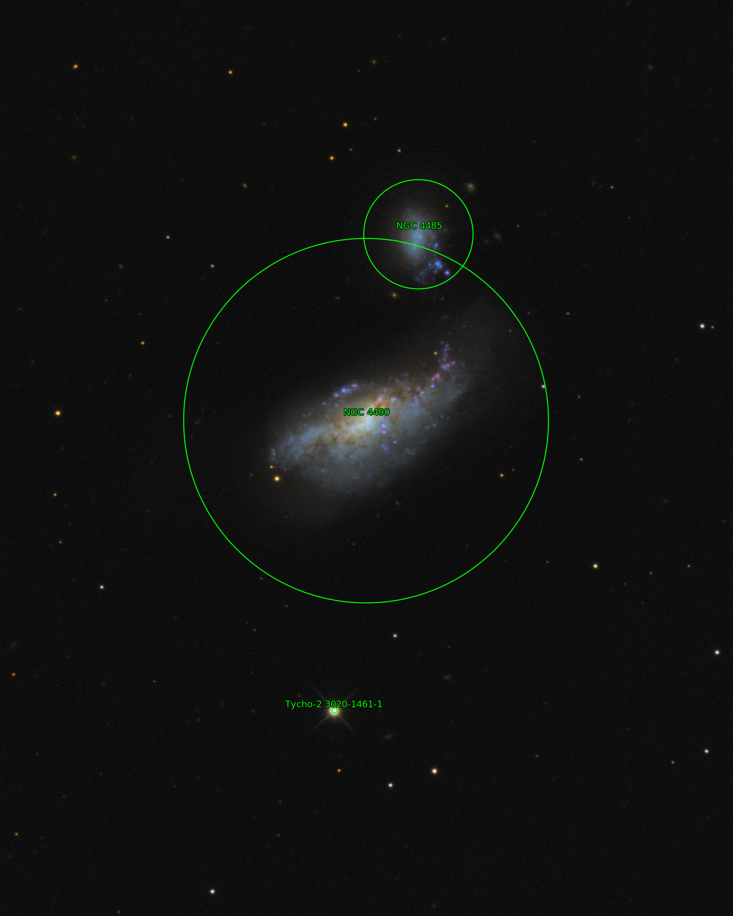 Sternkarten-Overlay (Astrometry.net)