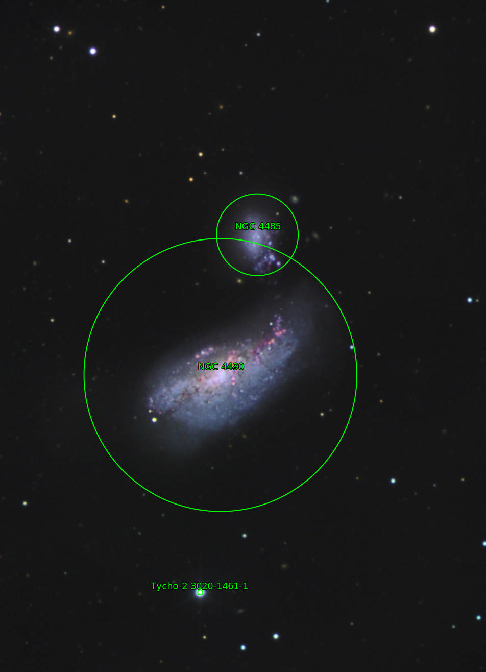 Sternkarten-Overlay (Astrometry.net)