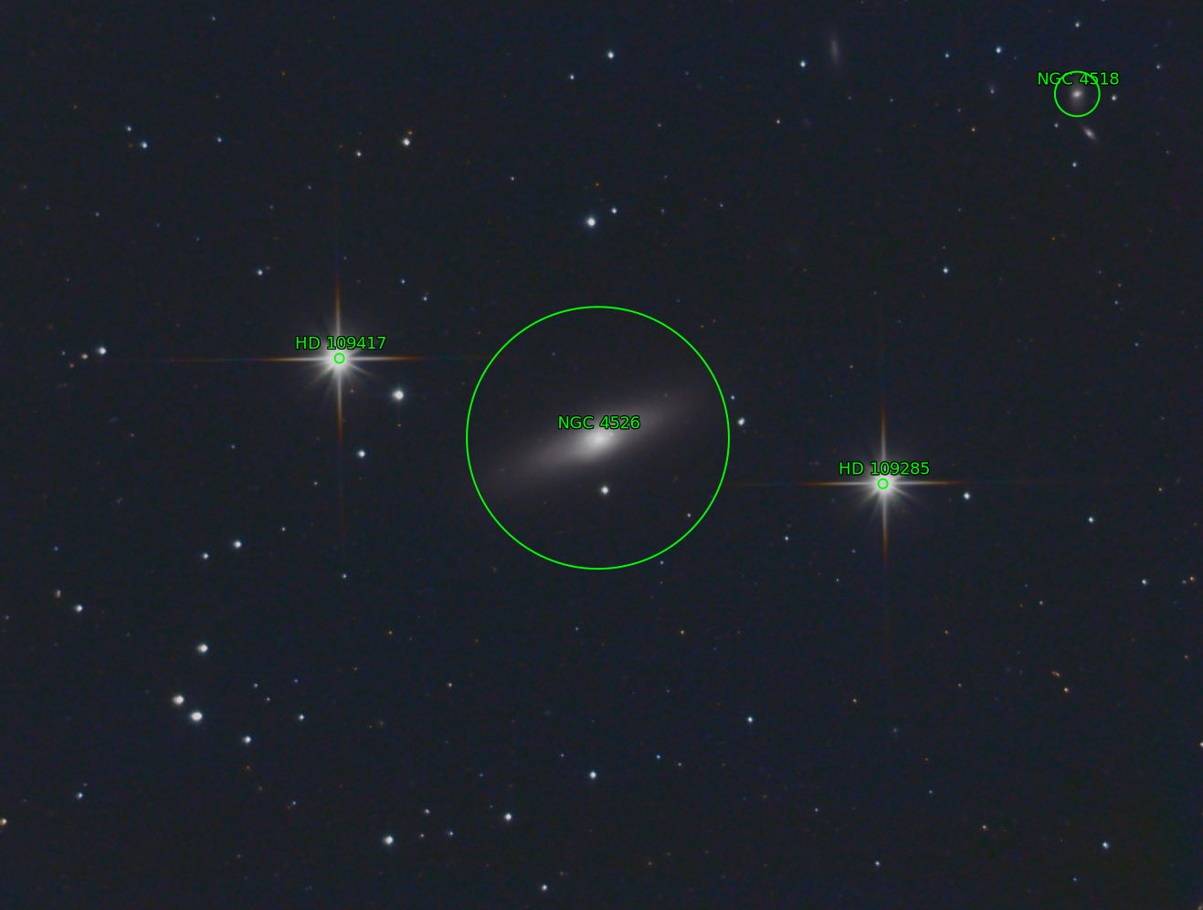 Sternkarten-Overlay (Astrometry.net)
