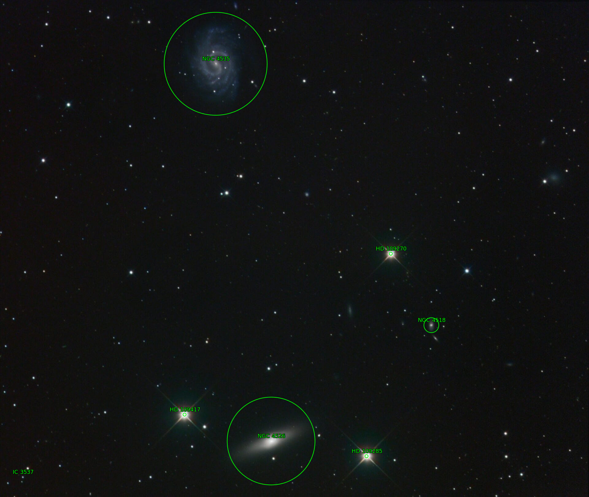 Sternkarten-Overlay (Astrometry.net)