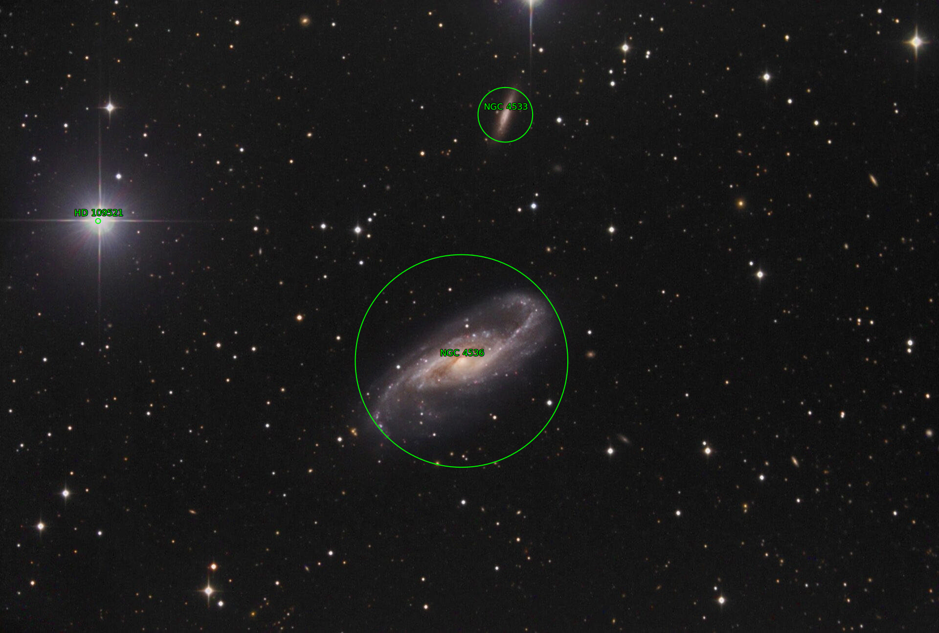 Sternkarten-Overlay (Astrometry.net)
