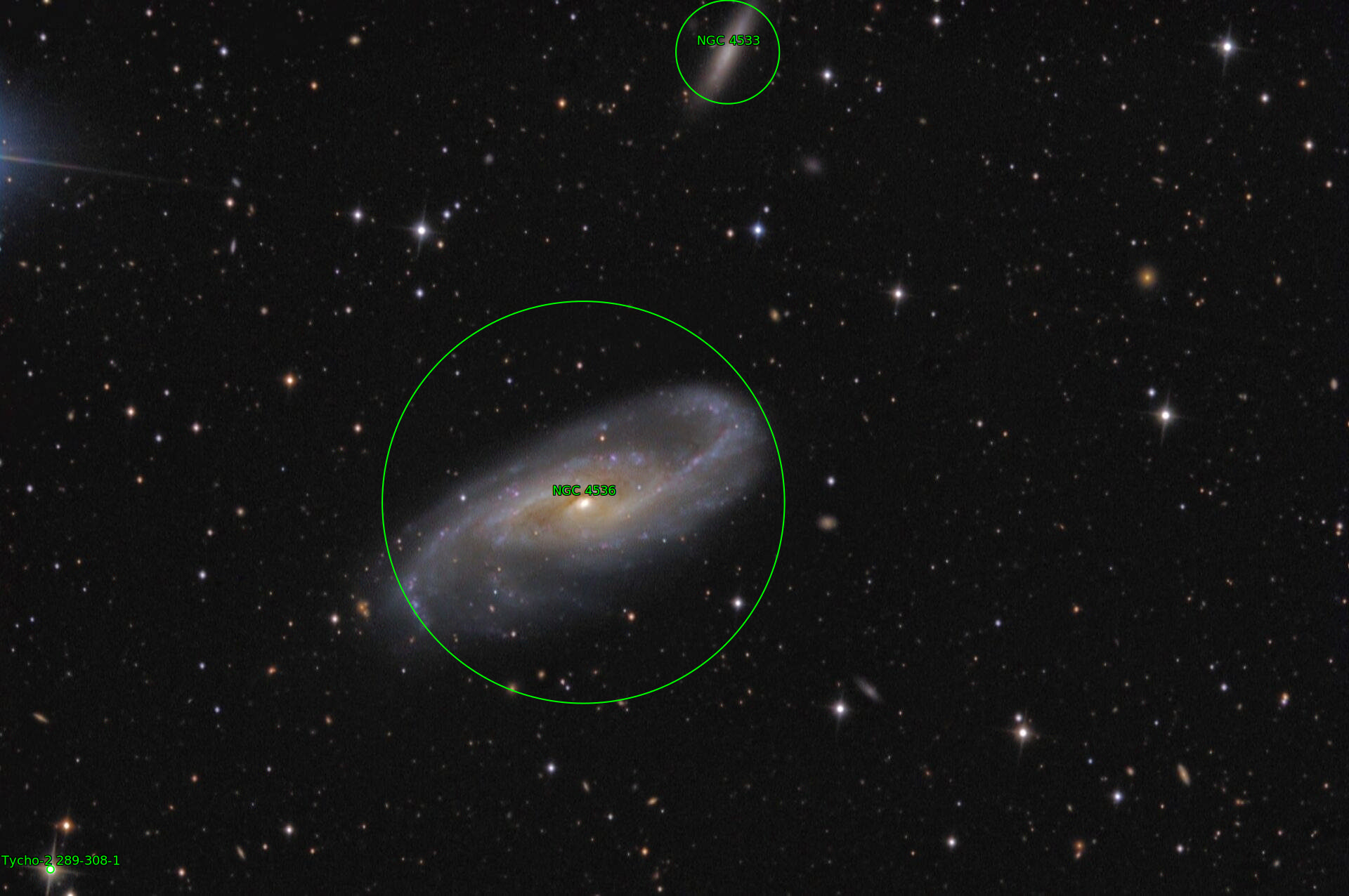Sternkarten-Overlay (Astrometry.net)
