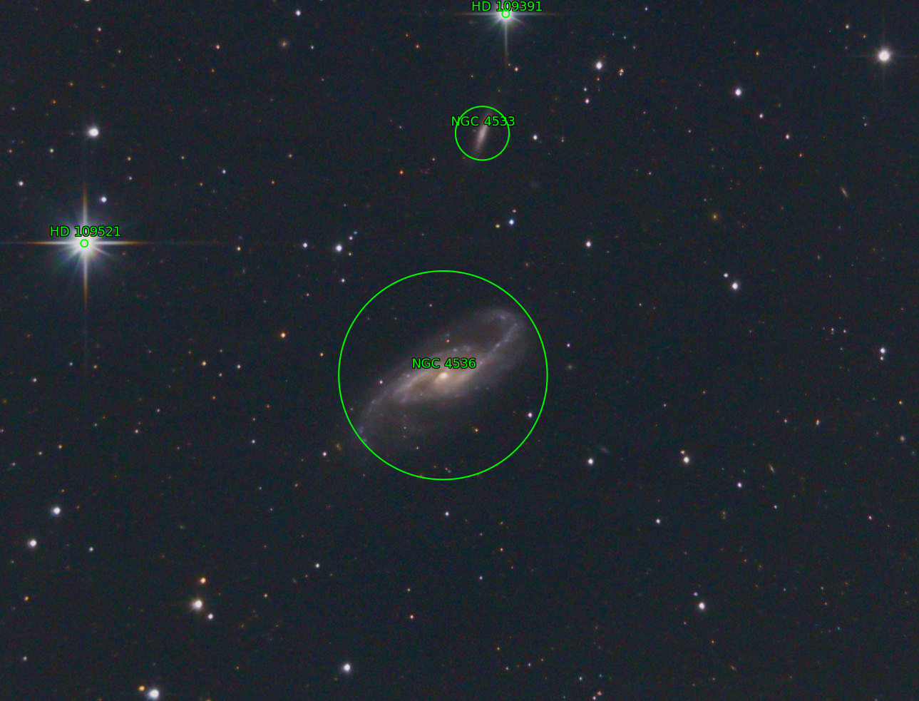 Sternkarten-Overlay (Astrometry.net)