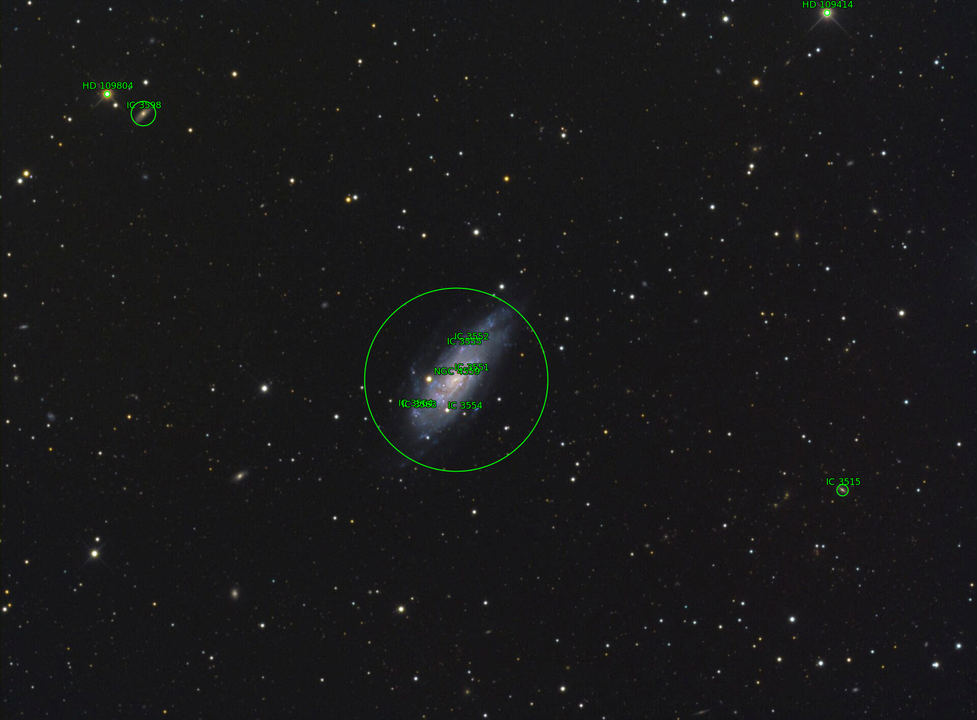 Sternkarten-Overlay (Astrometry.net)