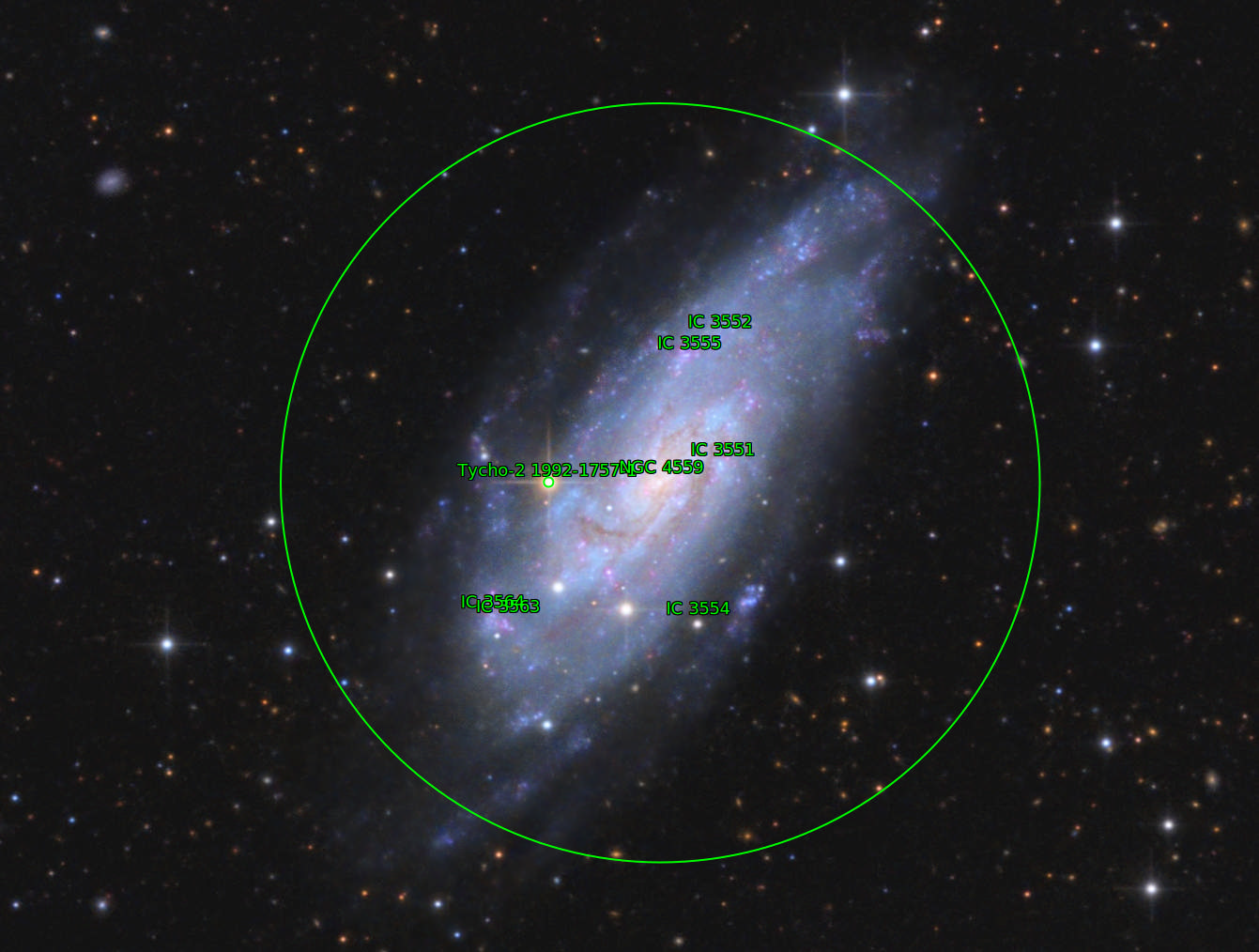 Sternkarten-Overlay (Astrometry.net)