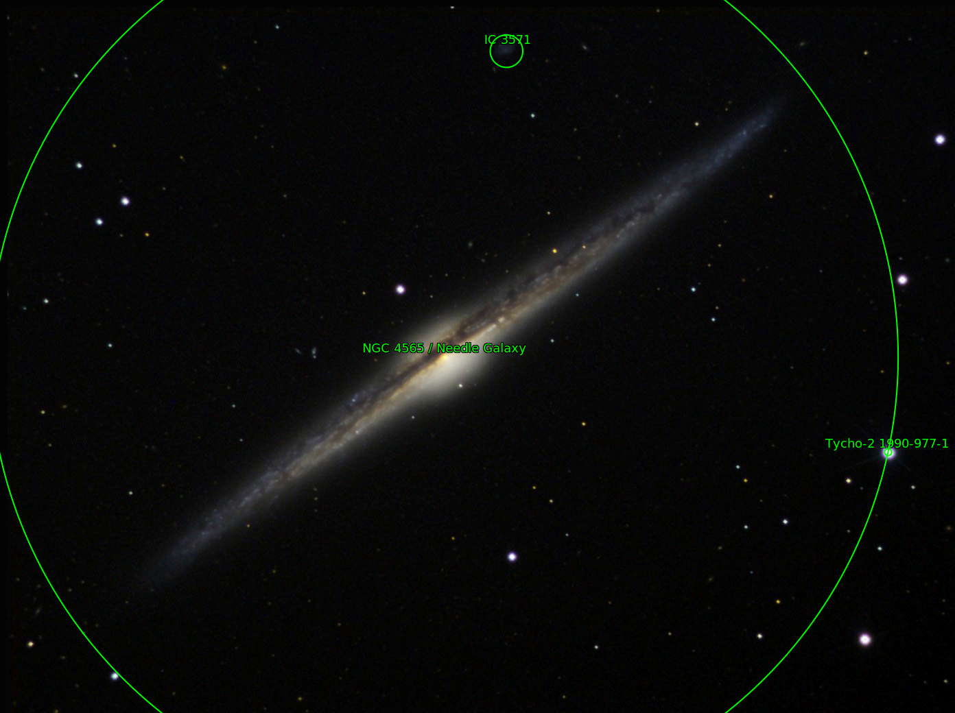 Sternkarten-Overlay (Astrometry.net)