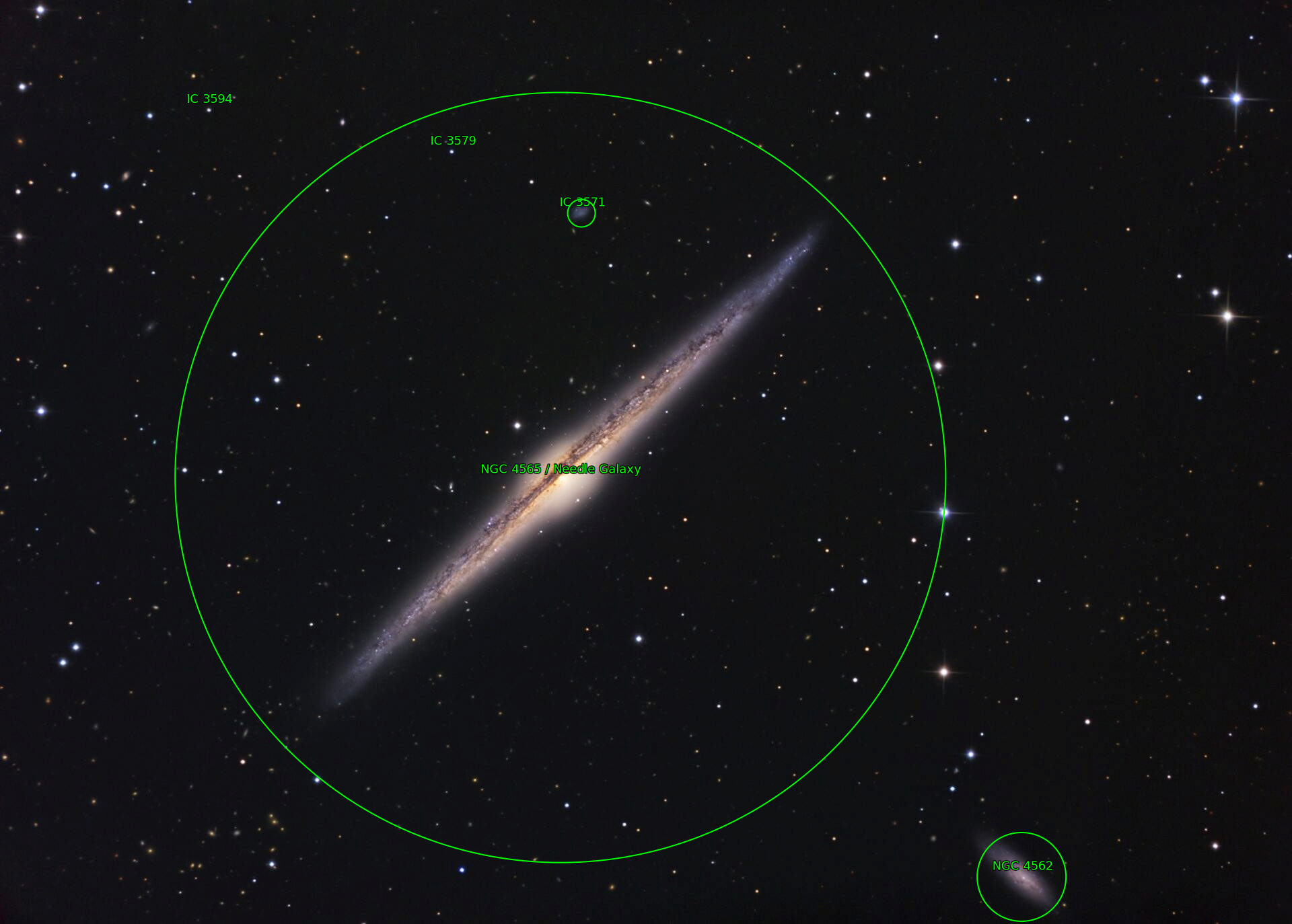 Sternkarten-Overlay (Astrometry.net)