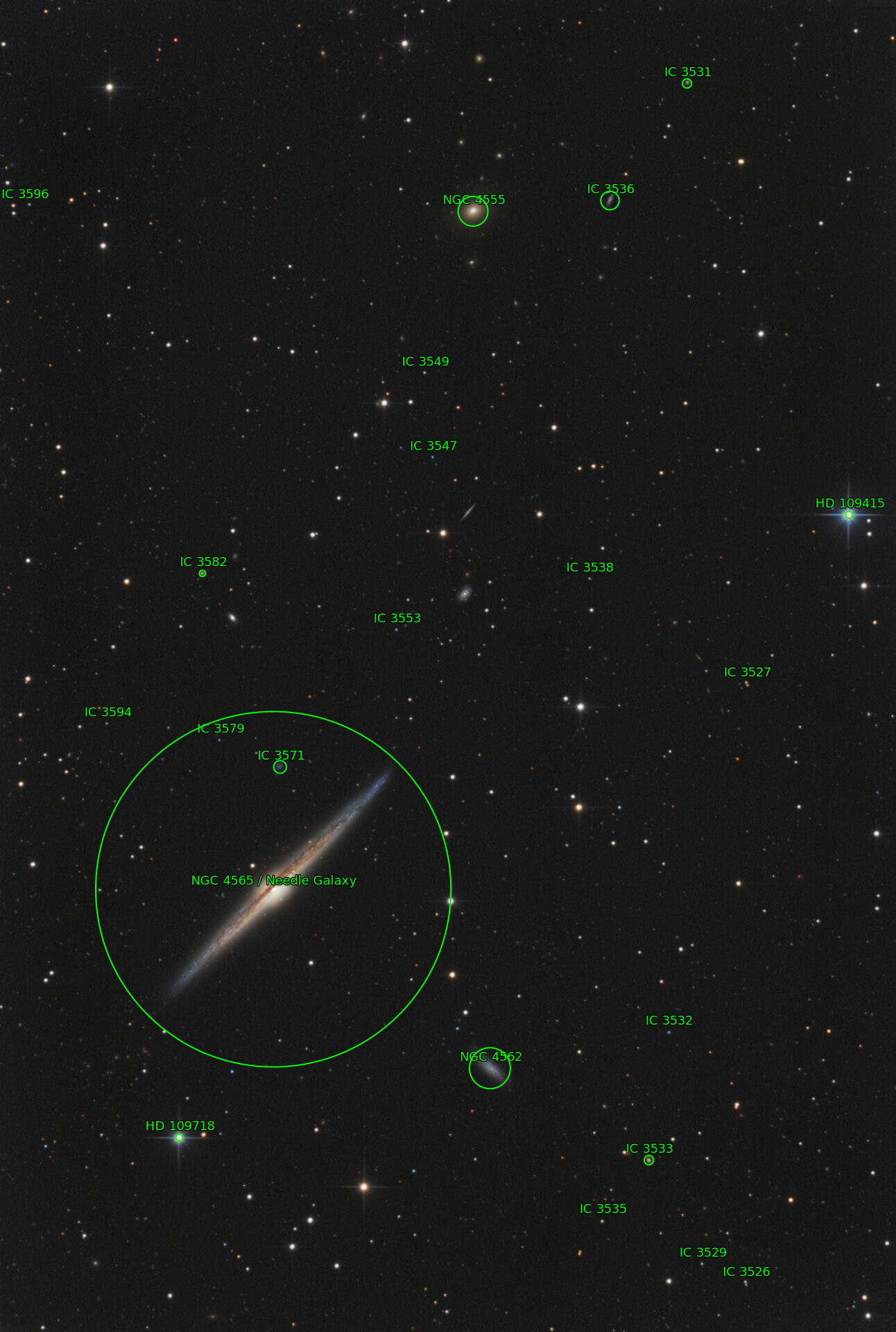 Sternkarten-Overlay (Astrometry.net)