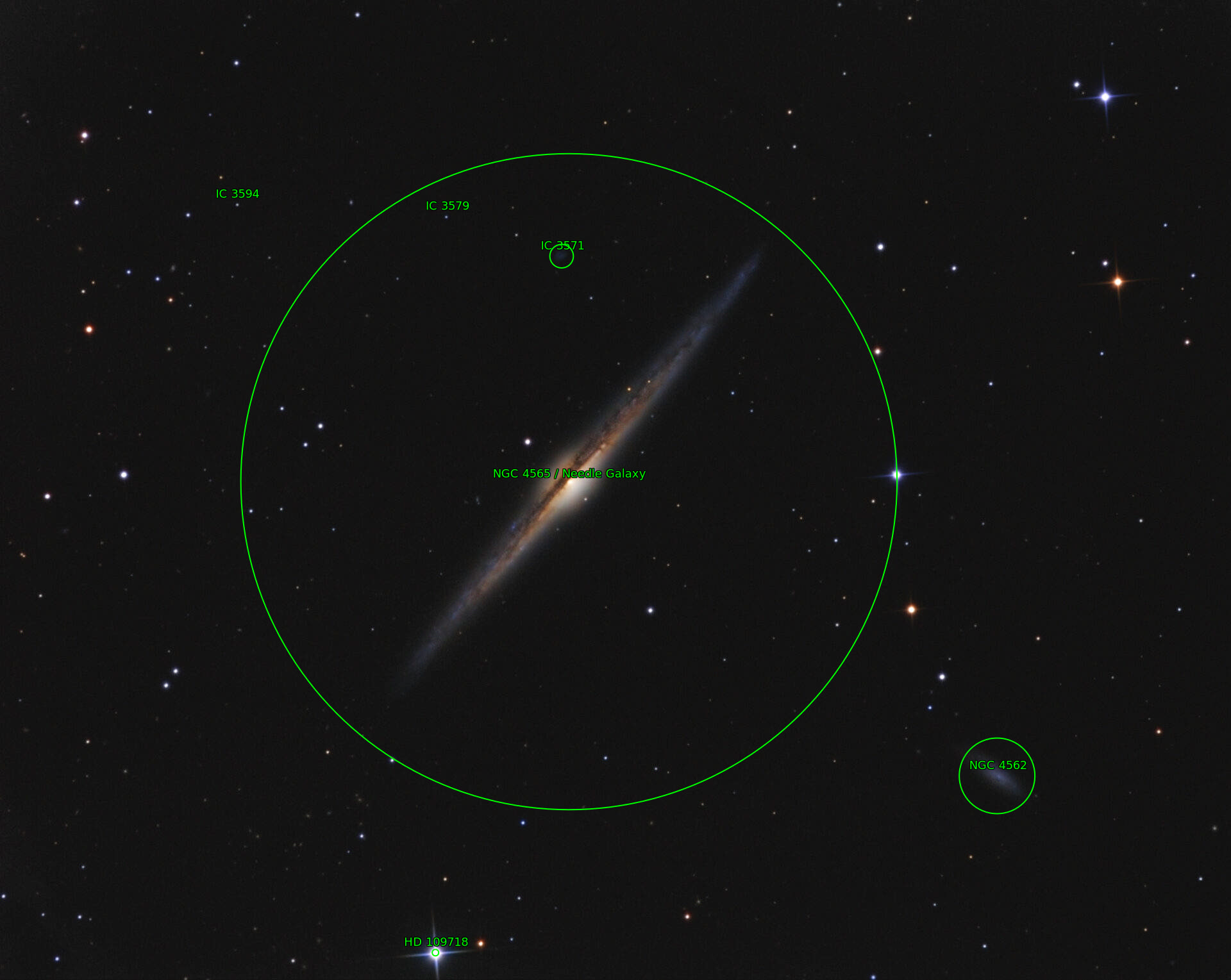 Sternkarten-Overlay (Astrometry.net)