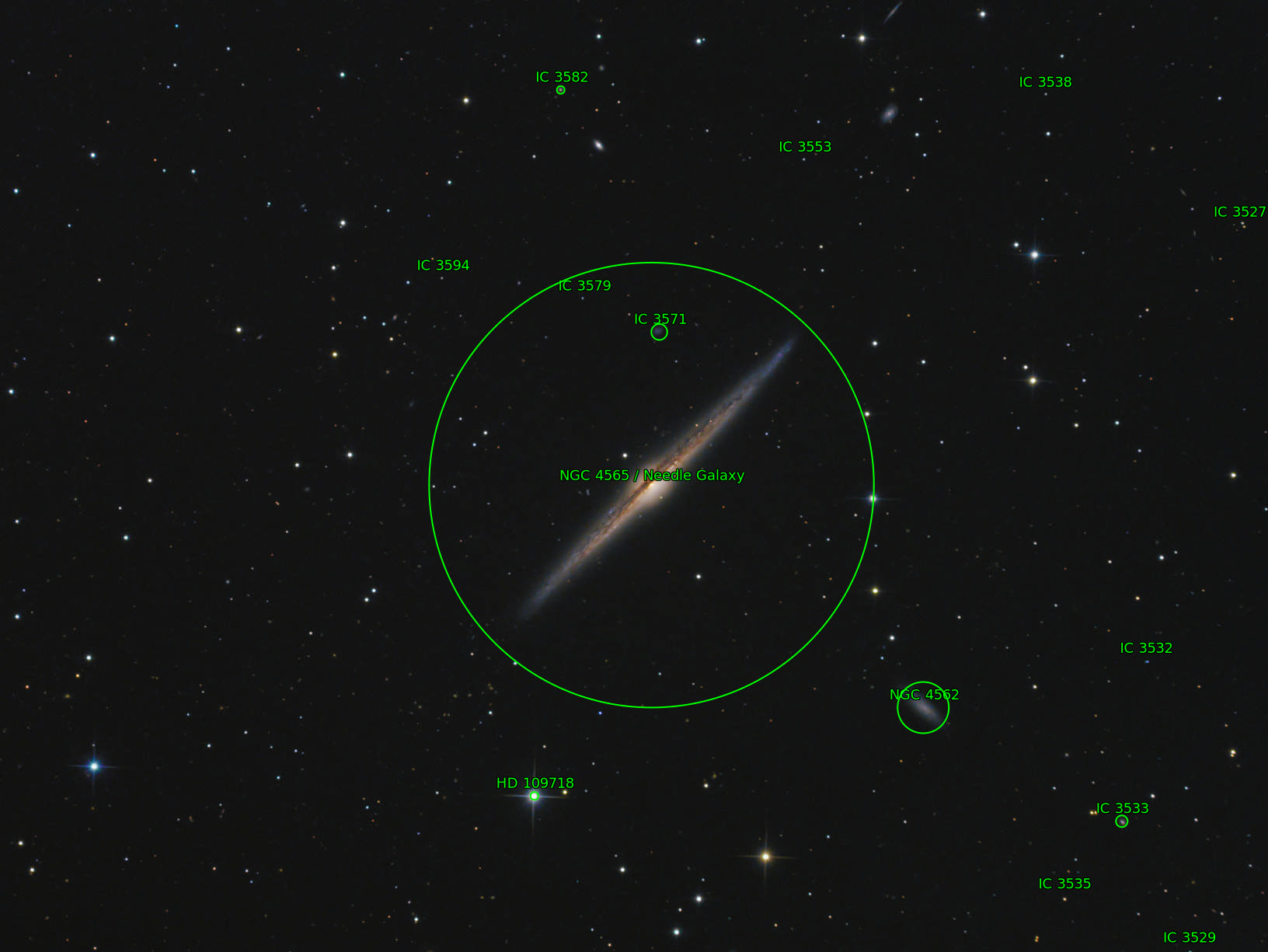 Sternkarten-Overlay (Astrometry.net)