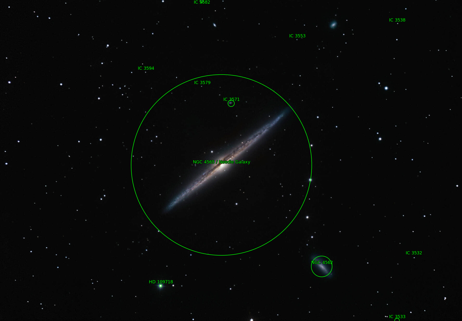 Sternkarten-Overlay (Astrometry.net)