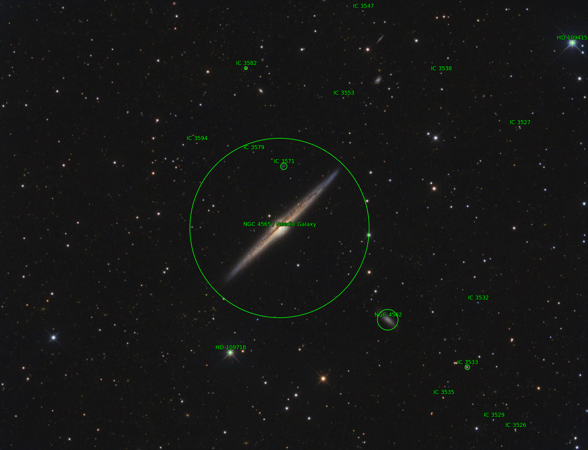 Sternkarten-Overlay (Astrometry.net)