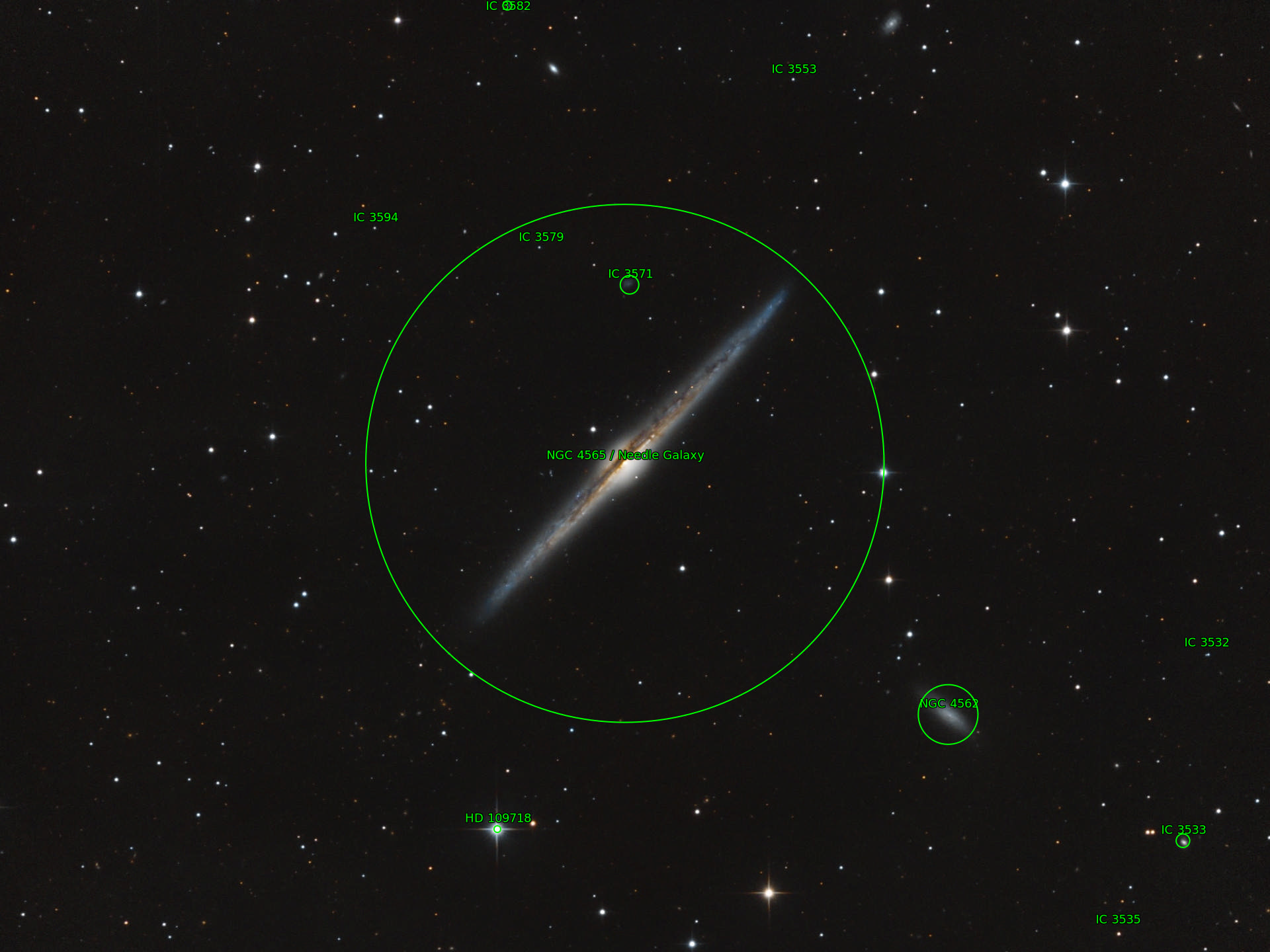 Sternkarten-Overlay (Astrometry.net)