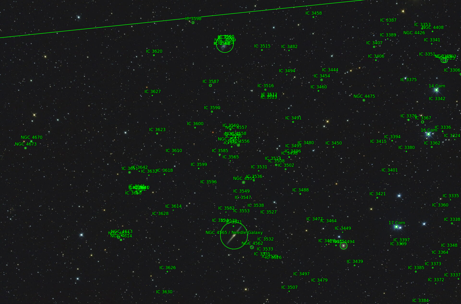 Sternkarten-Overlay (Astrometry.net)