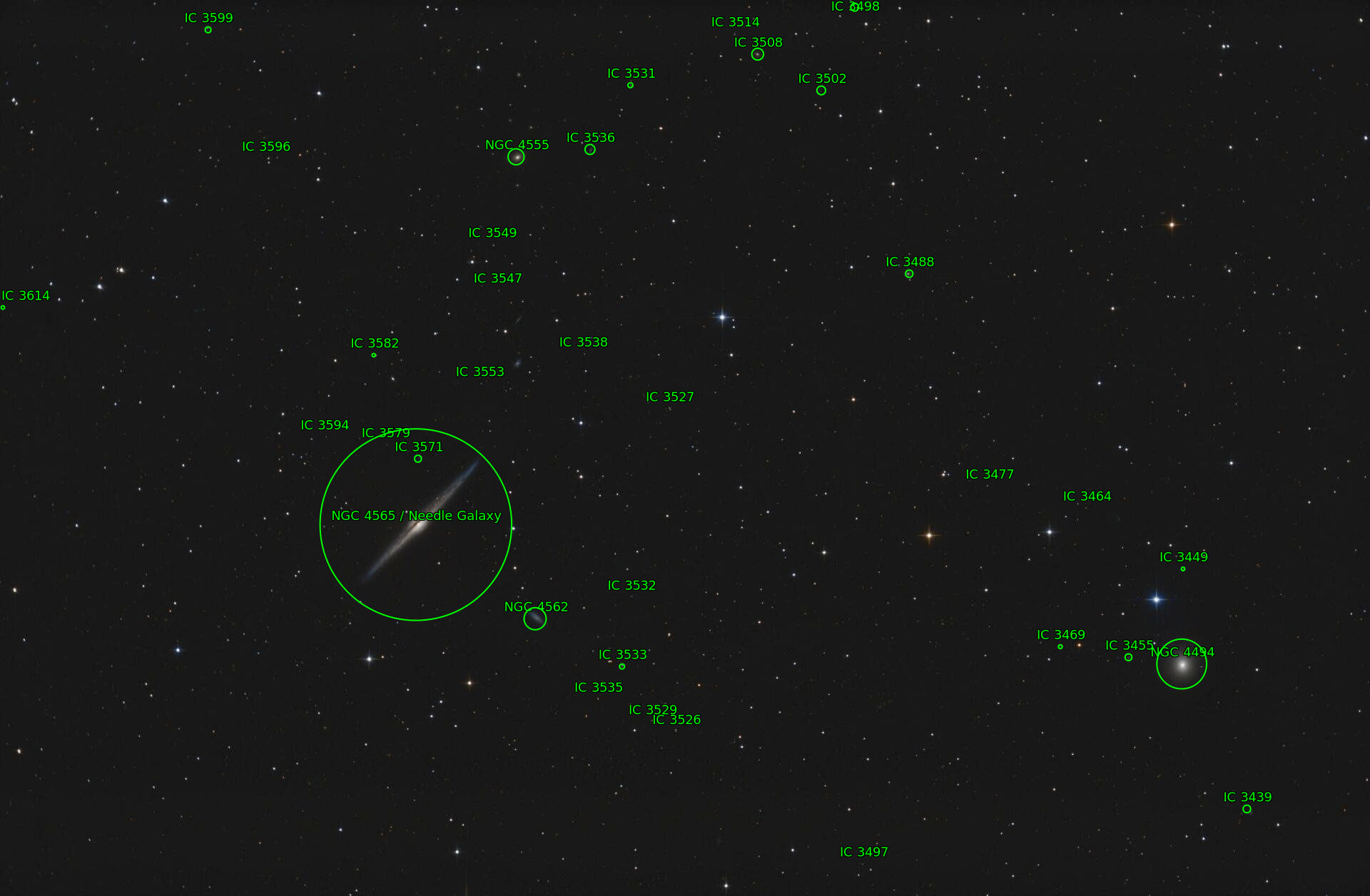 Sternkarten-Overlay (Astrometry.net)