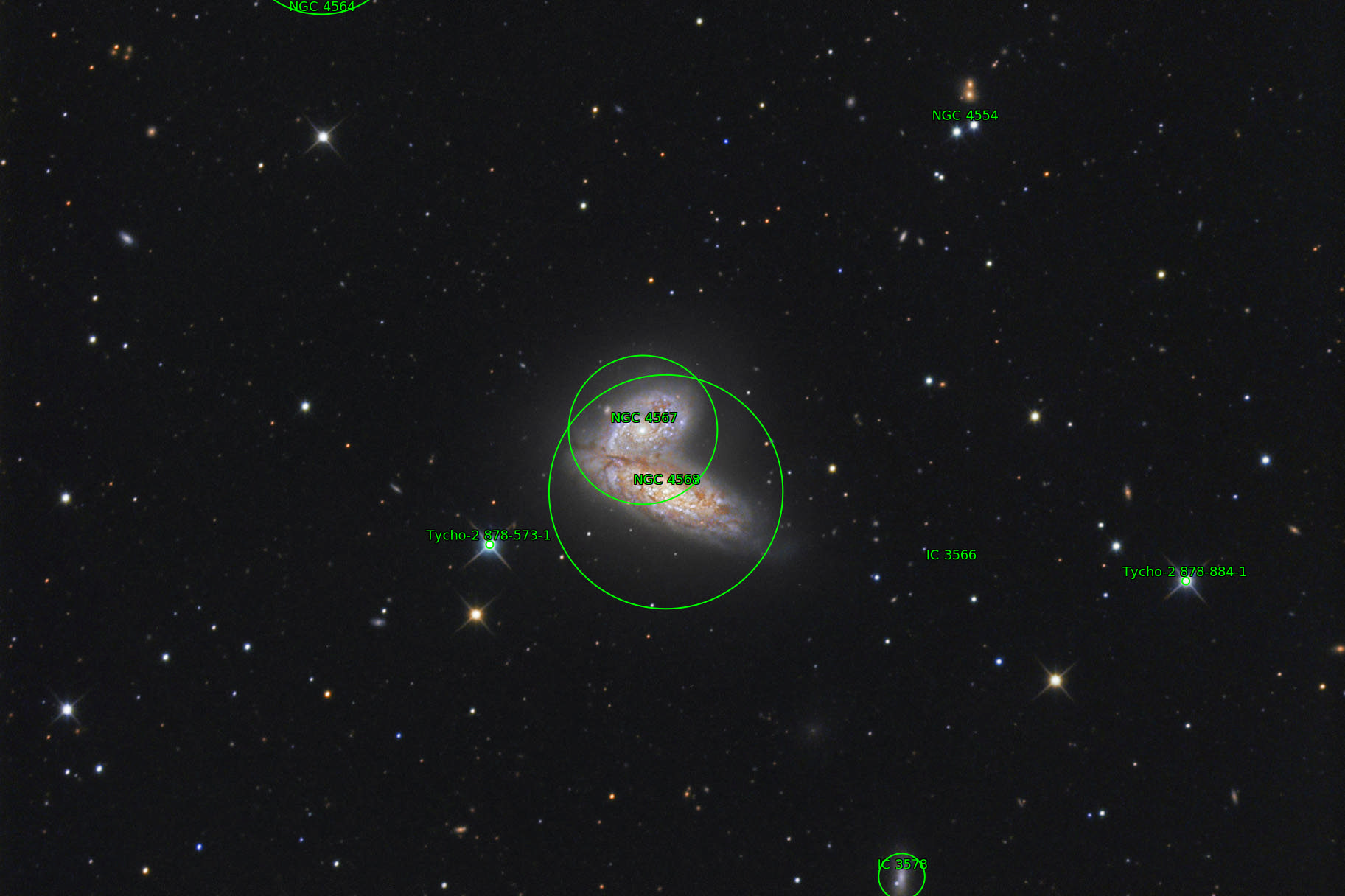 Sternkarten-Overlay (Astrometry.net)