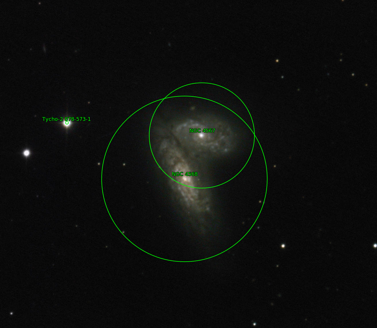Sternkarten-Overlay (Astrometry.net)
