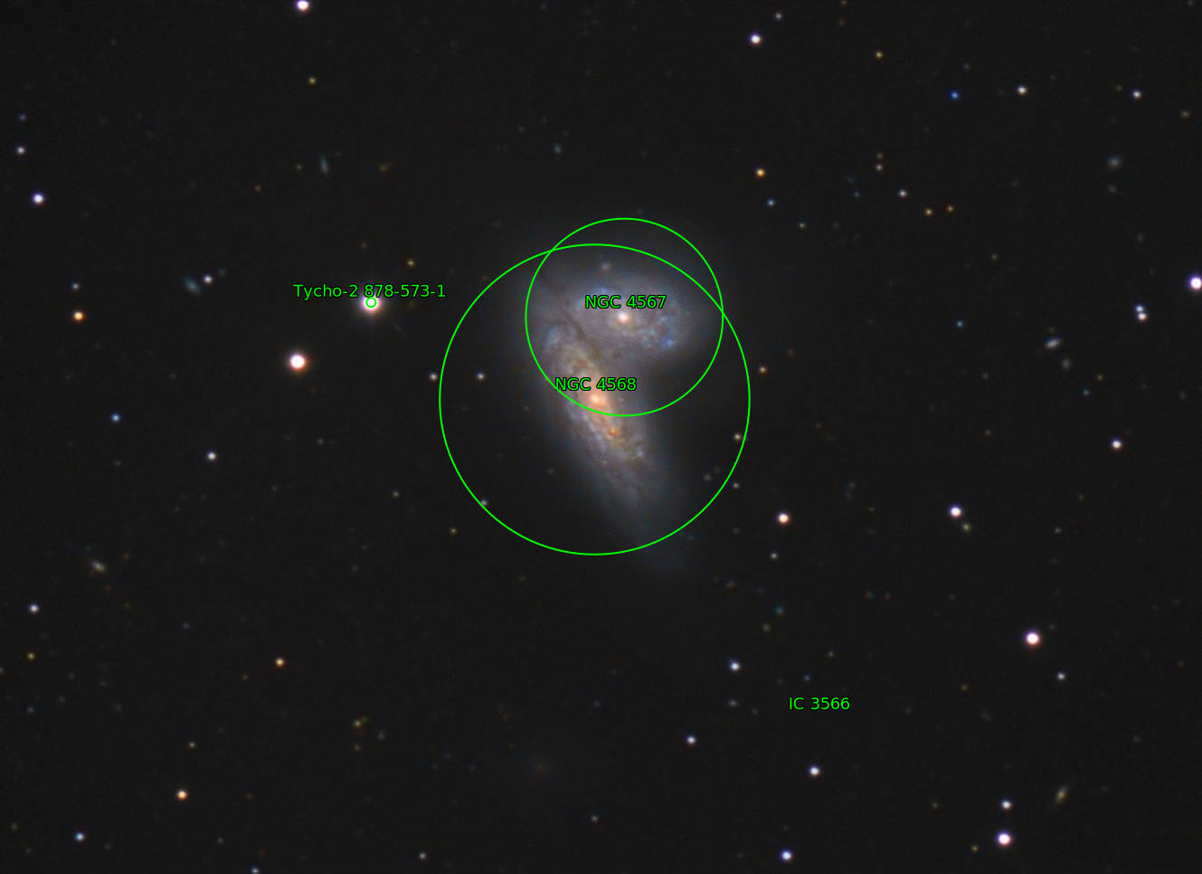 Sternkarten-Overlay (Astrometry.net)