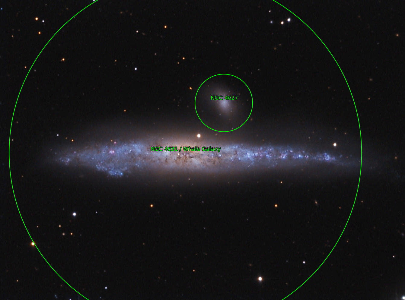 Sternkarten-Overlay (Astrometry.net)