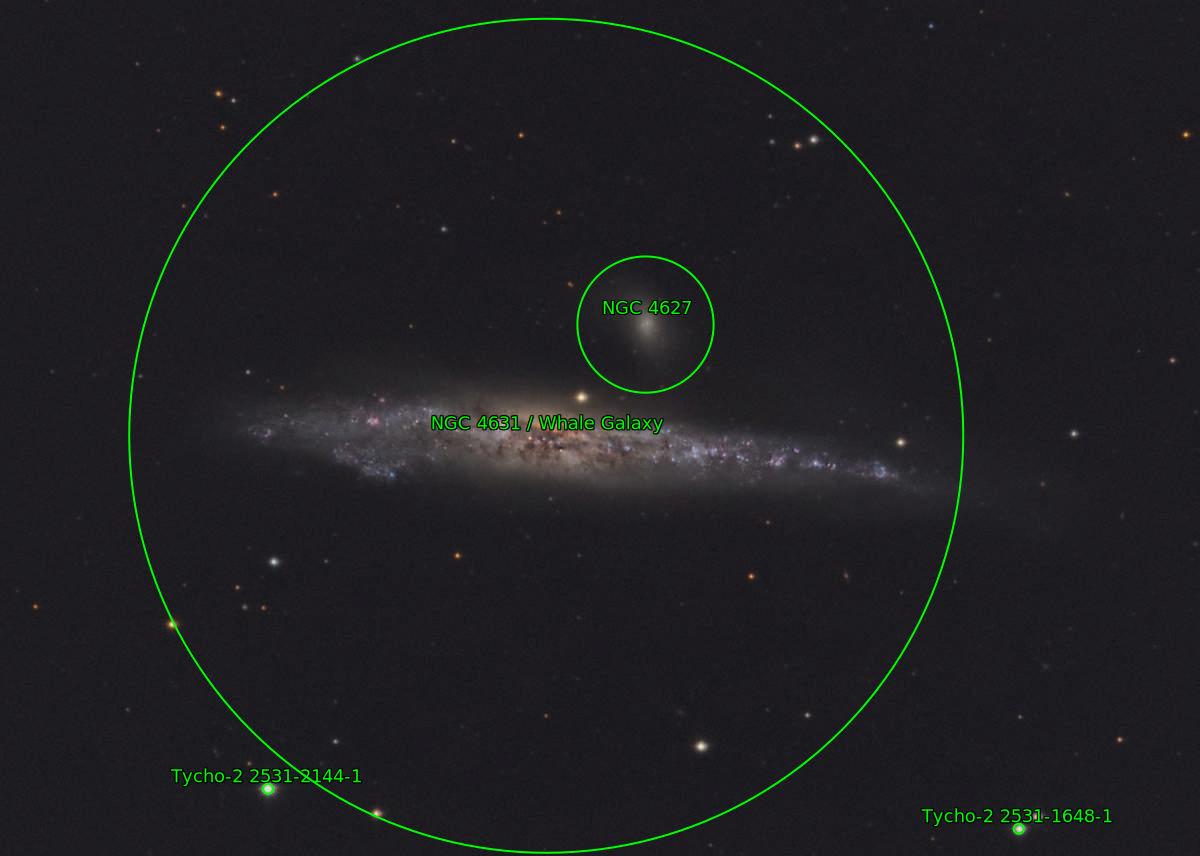 Sternkarten-Overlay (Astrometry.net)